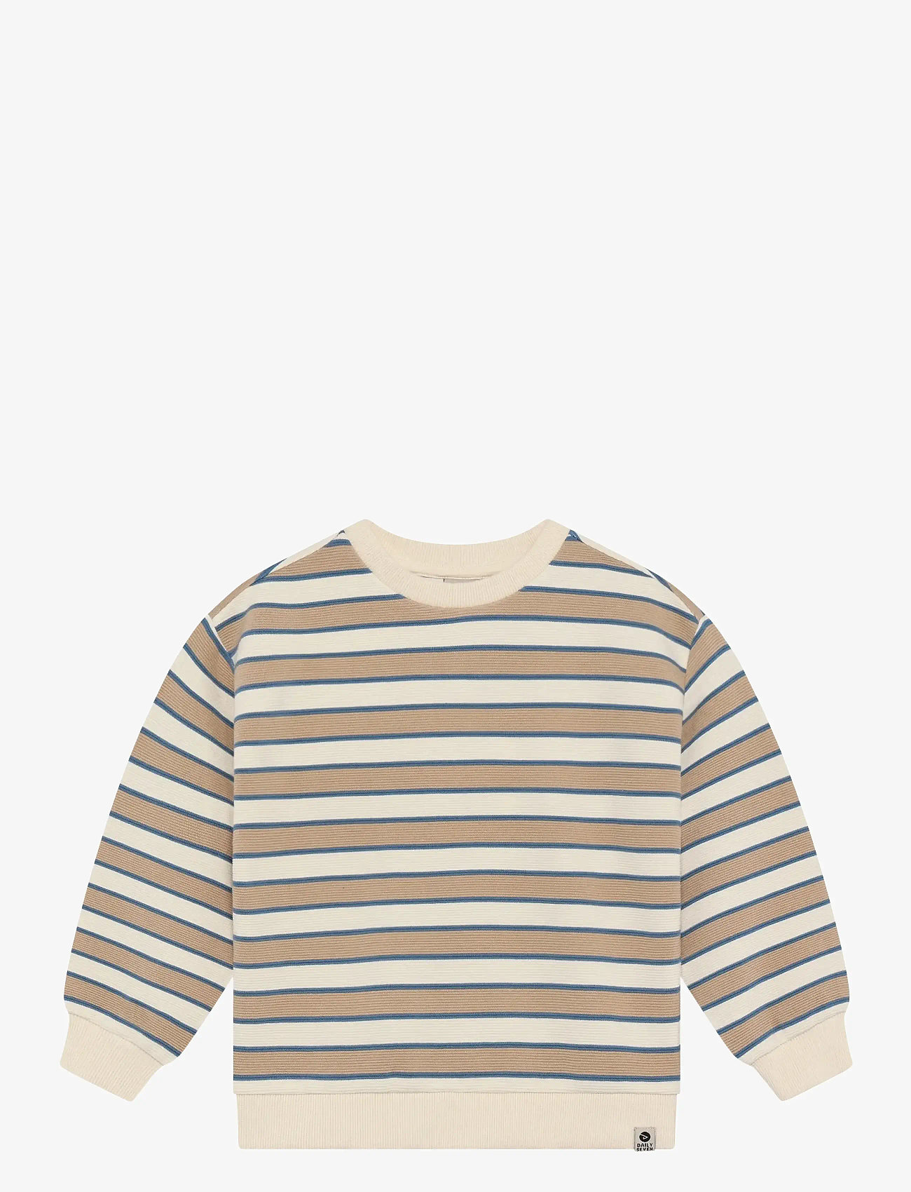Daily 7 - Oversized Sweater Big Stripe - džemprid - sandshell - 1