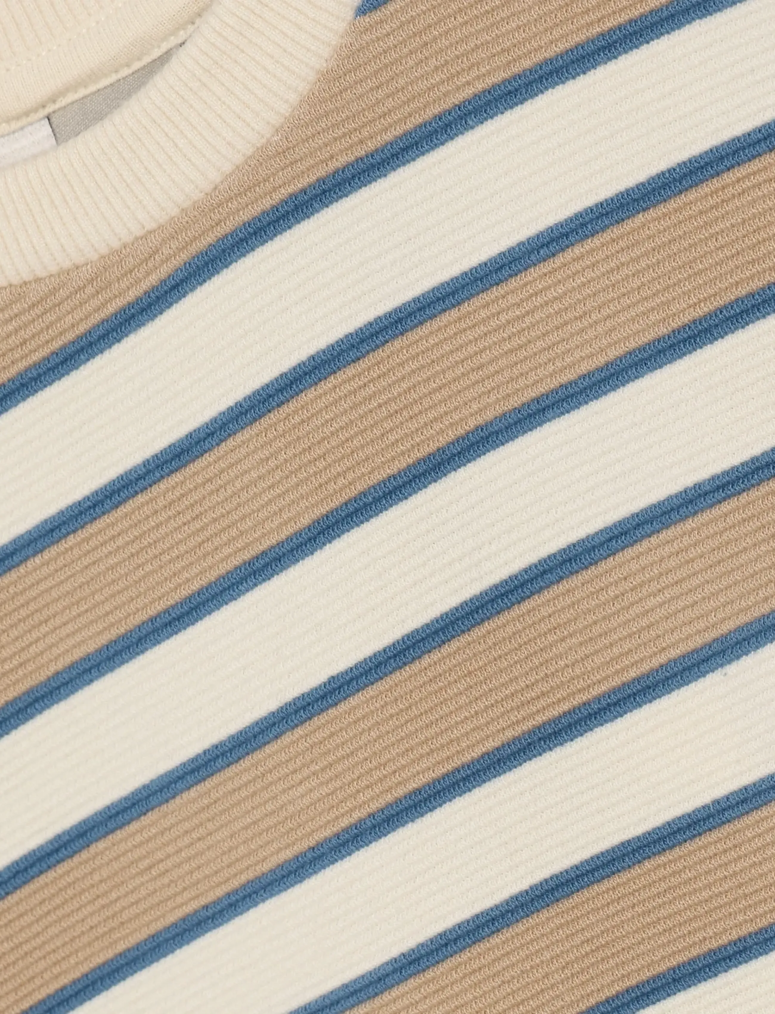 Daily 7 - Oversized Sweater Big Stripe - pullover - sandshell - 3