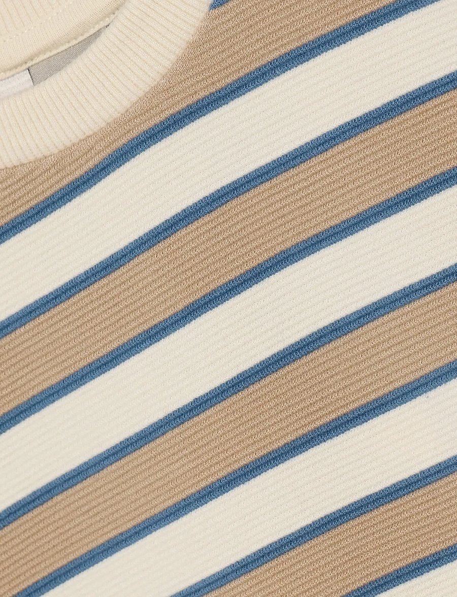 Daily 7 - Oversized Sweater Big Stripe - pullover - sandshell - 3