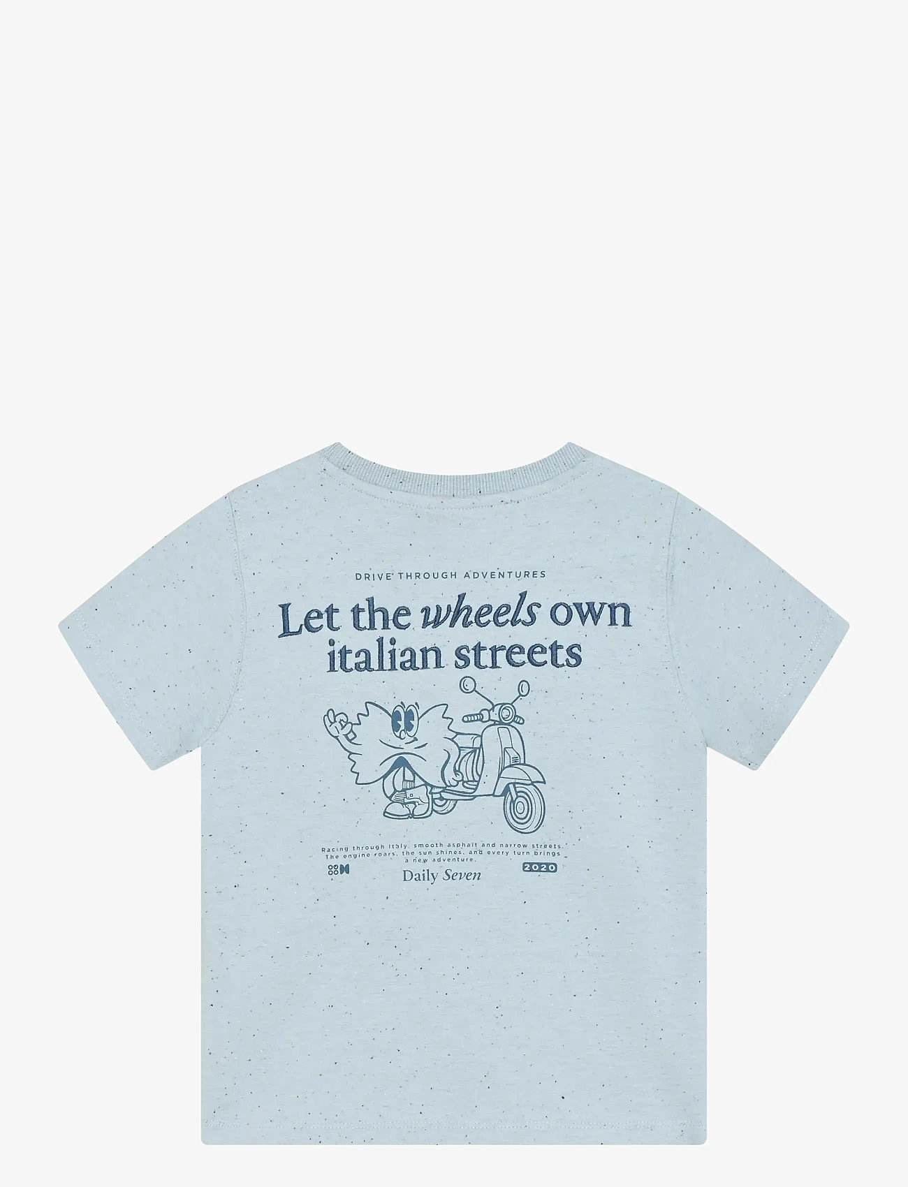 Daily 7 - T-shirt Nappy Backprint - kurzärmelige - celestial blue - 2