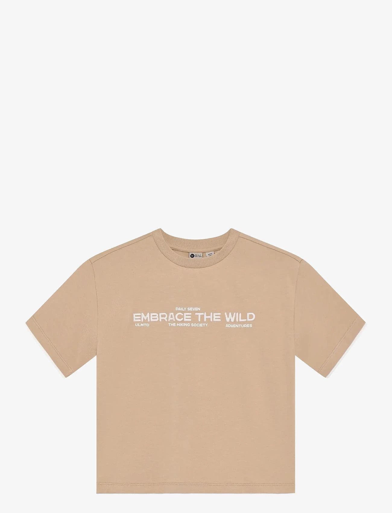 Daily 7 - Oversized T-shirt Artwork - short-sleeved - latte sand - 0