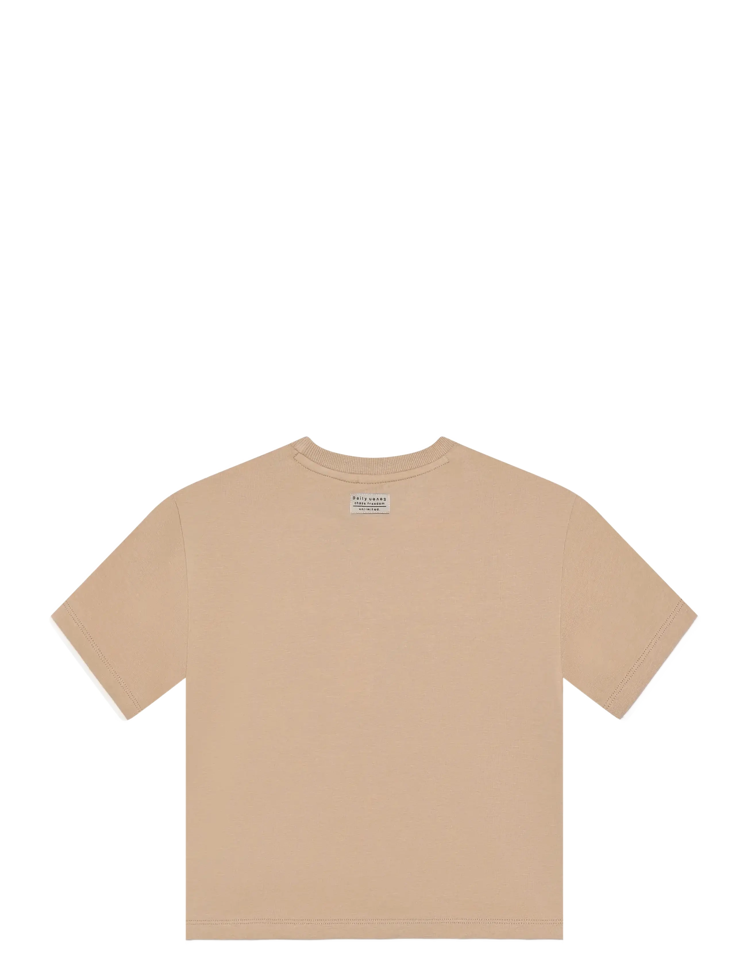 Daily 7 - Oversized T-shirt Artwork - koszulki - latte sand - 1