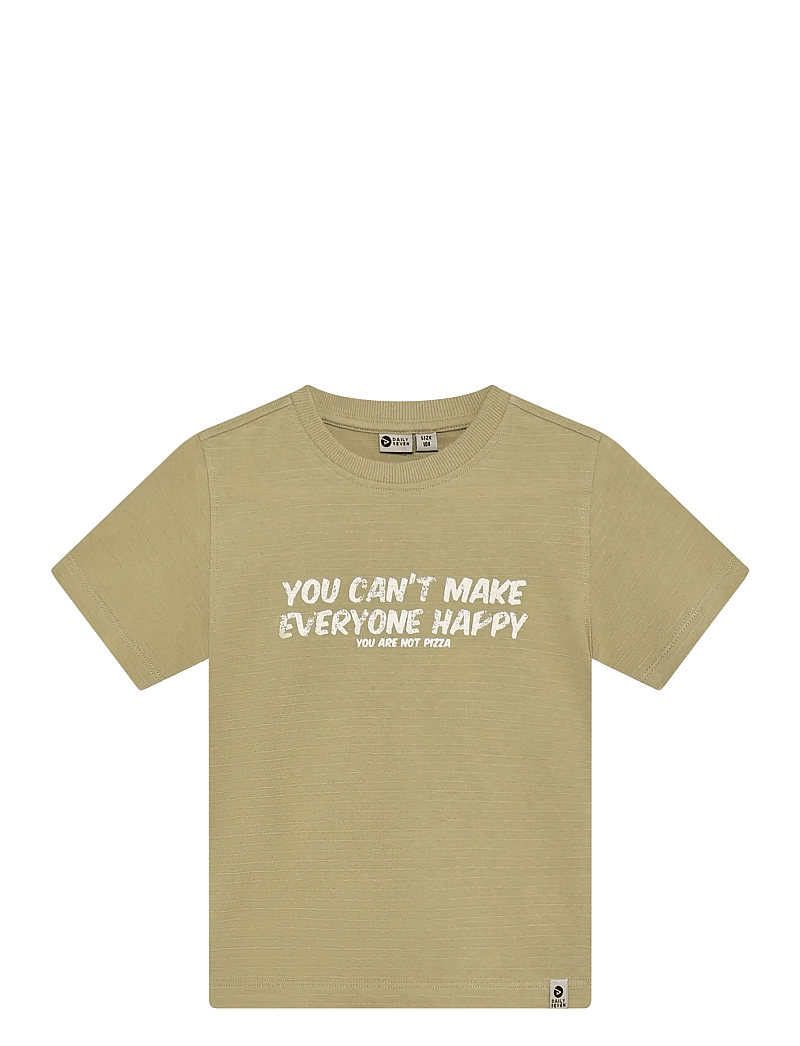 Daily 7 - T-shirt Text Print - kurzärmelige - pale olive green - 1