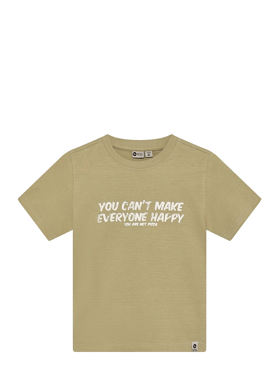 Daily 7 - T-shirt Text Print - kurzärmelige - pale olive green - 1
