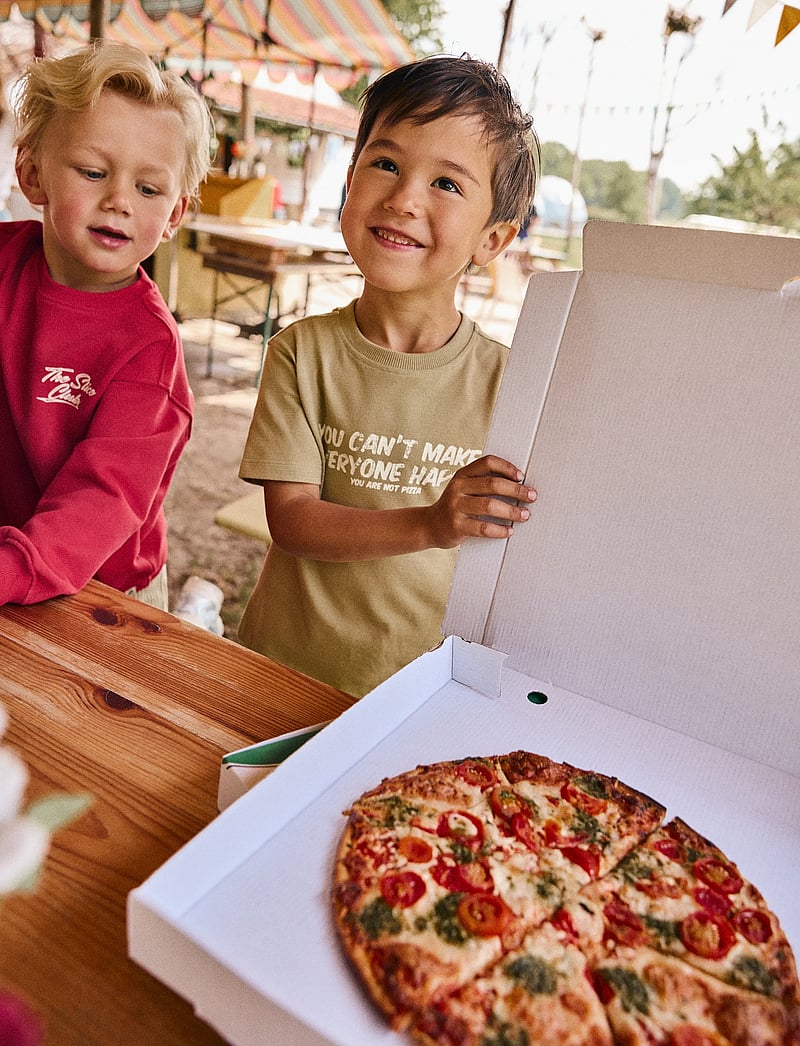 Daily 7 - T-shirt Text Print - kurzärmelige - pale olive green - 0