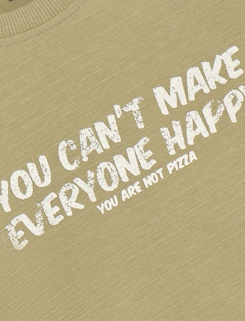 Daily 7 - T-shirt Text Print - kurzärmelige - pale olive green - 3