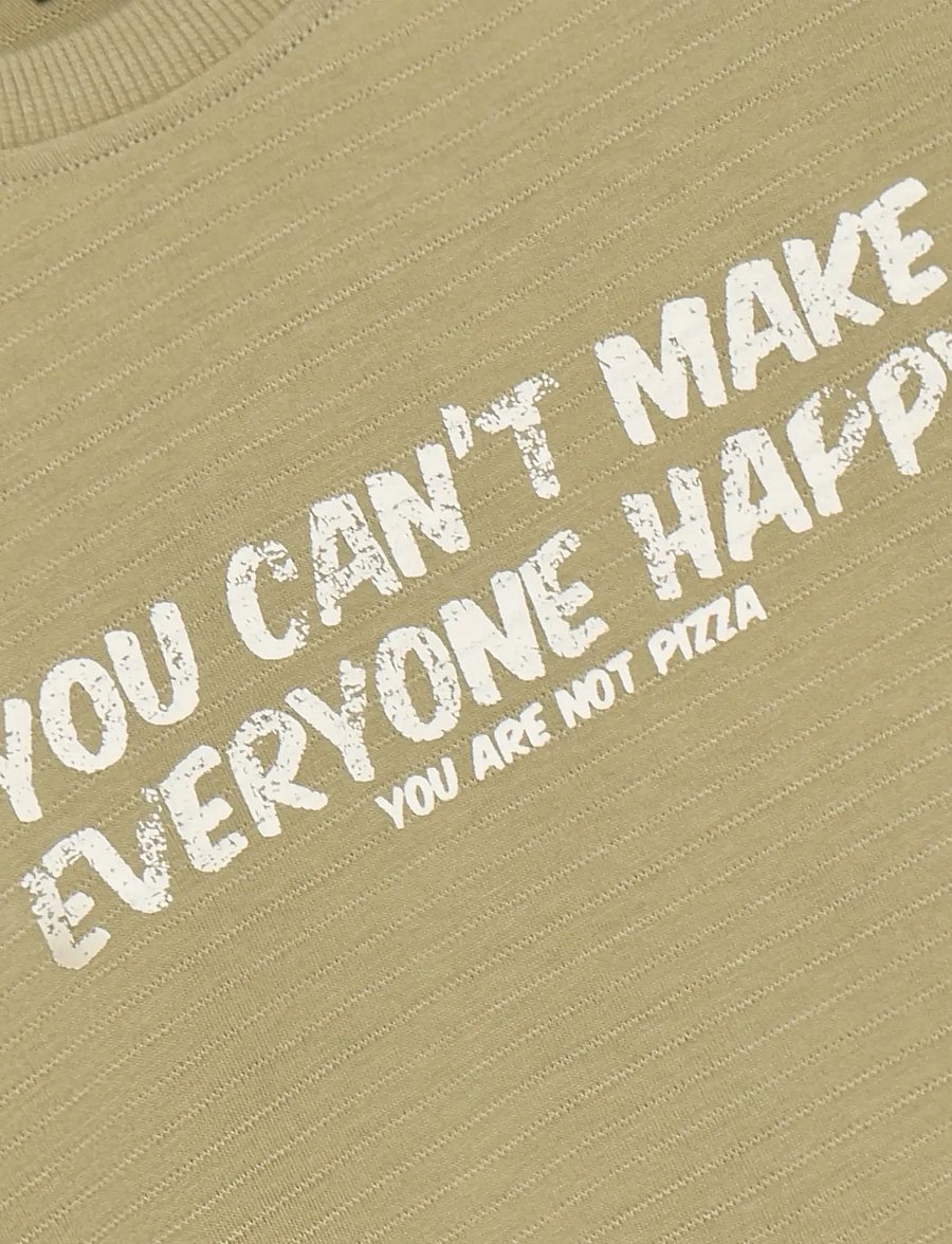 Daily 7 - T-shirt Text Print - kurzärmelige - pale olive green - 3