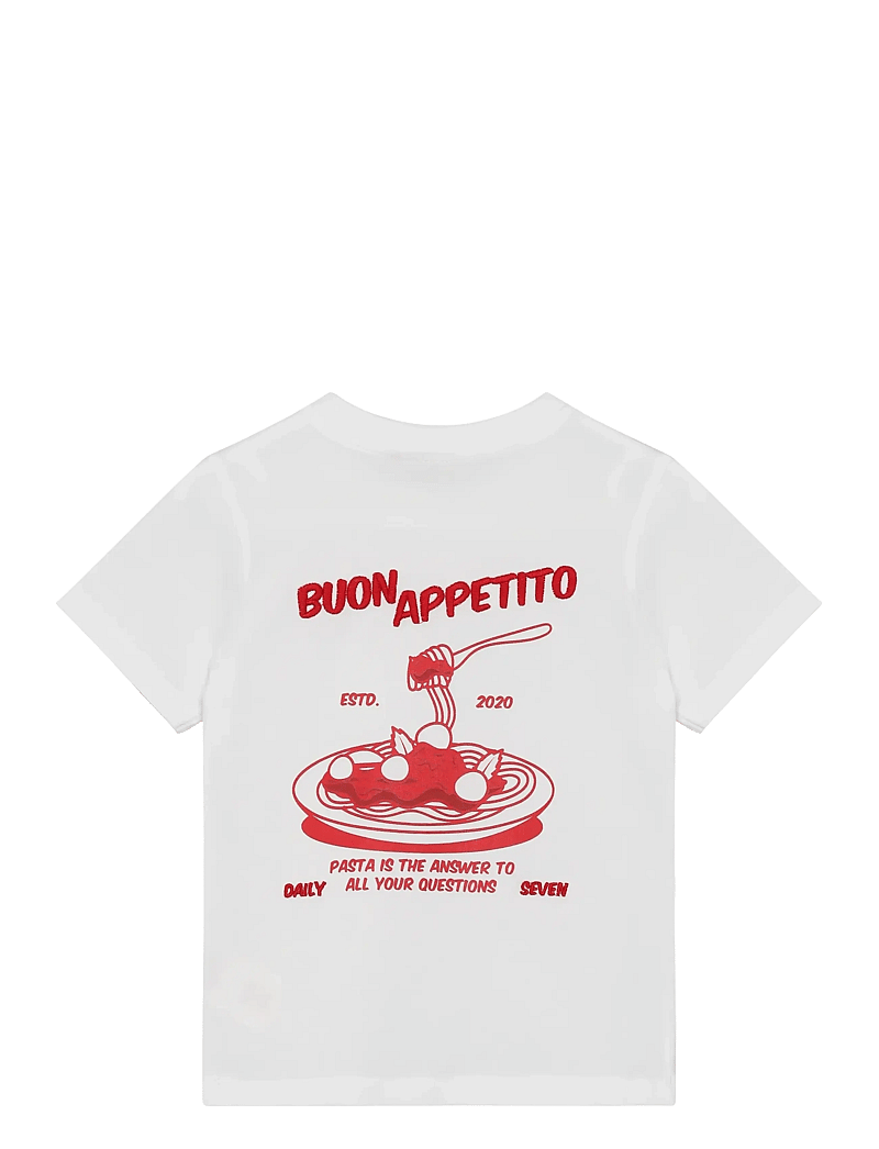 Daily 7 - Oversized T-shirt Backprint - kurzärmelige - egret - 2