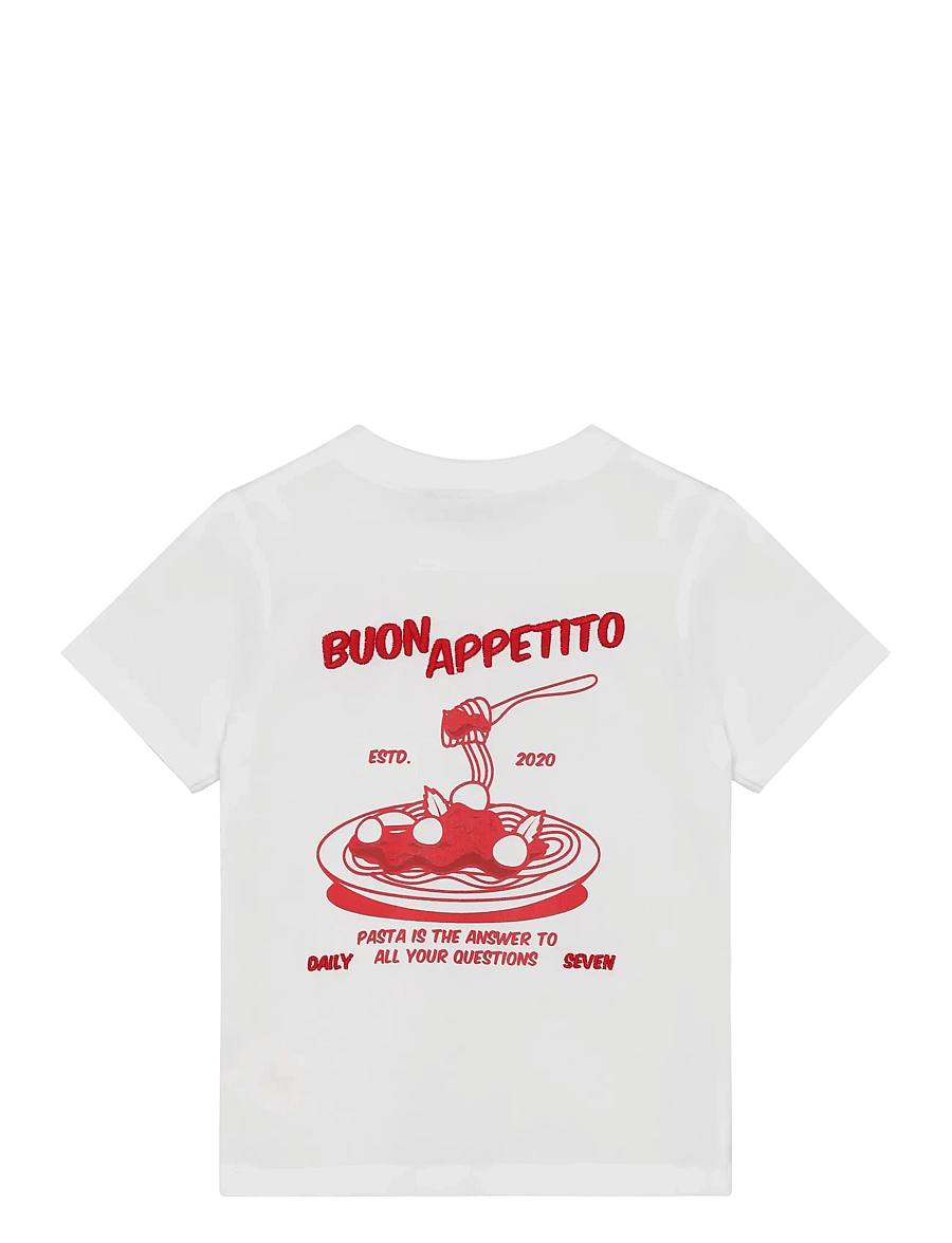 Daily 7 - Oversized T-shirt Backprint - short-sleeved t-shirts - egret - 2