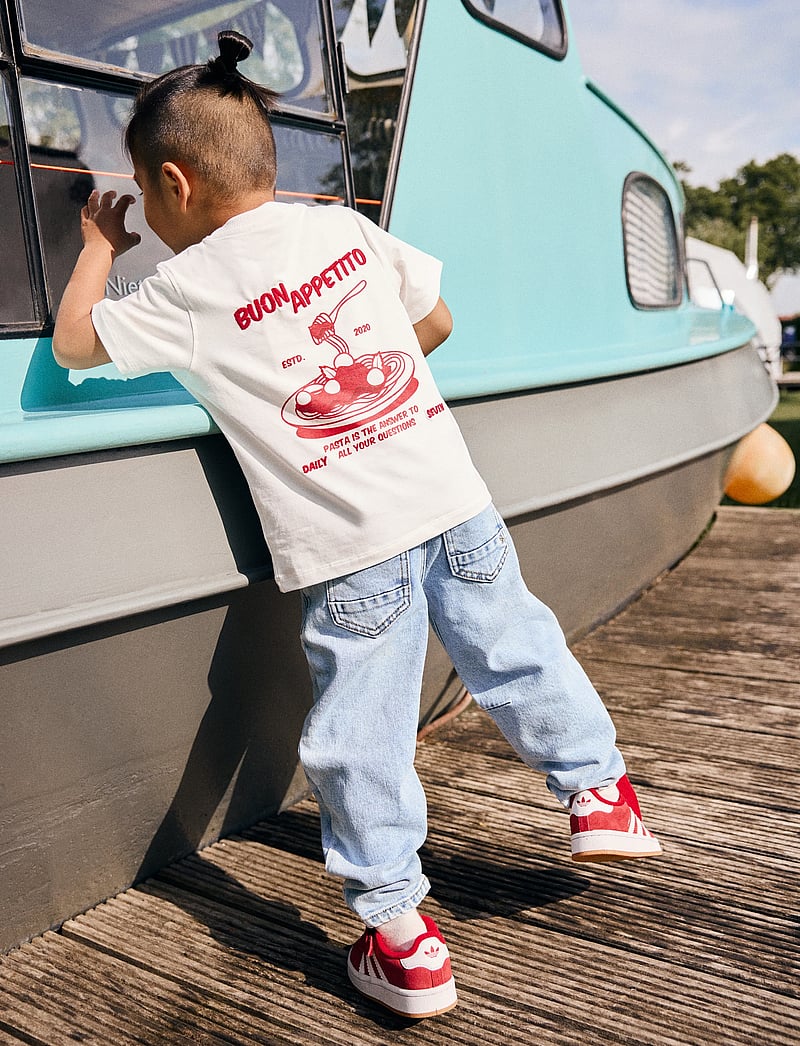 Daily 7 - Oversized T-shirt Backprint - kurzärmelige - egret - 0