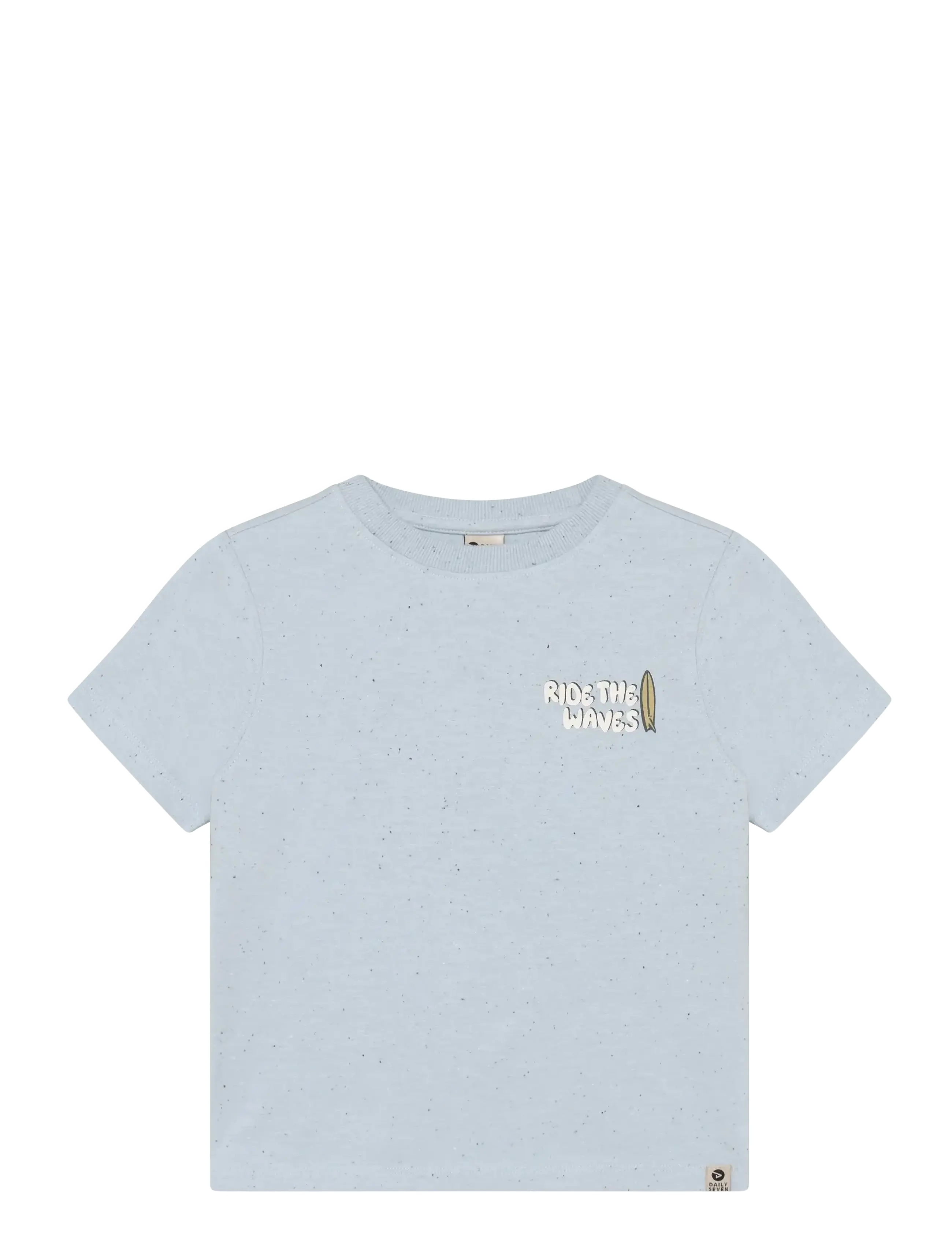 DAILY 7 T-Shirt Backprint Blau - 104 - Kinder