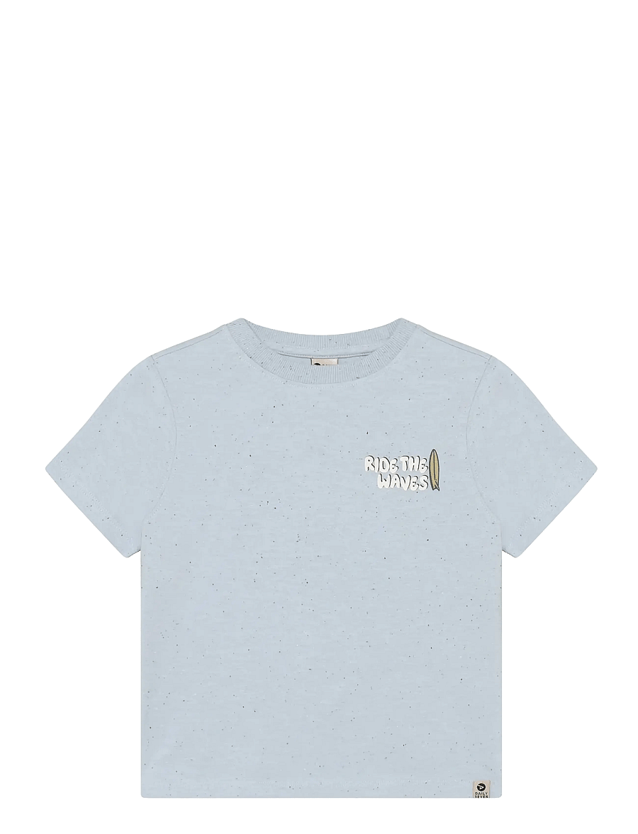Daily 7 - T-shirt Backprint - stutterma bolir - celestial blue - 1