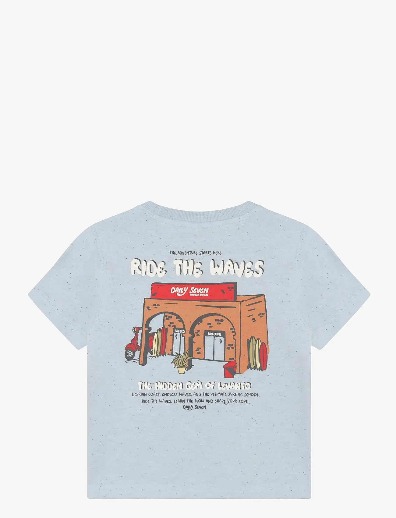 Daily 7 - T-shirt Backprint - kurzärmelige - celestial blue - 2