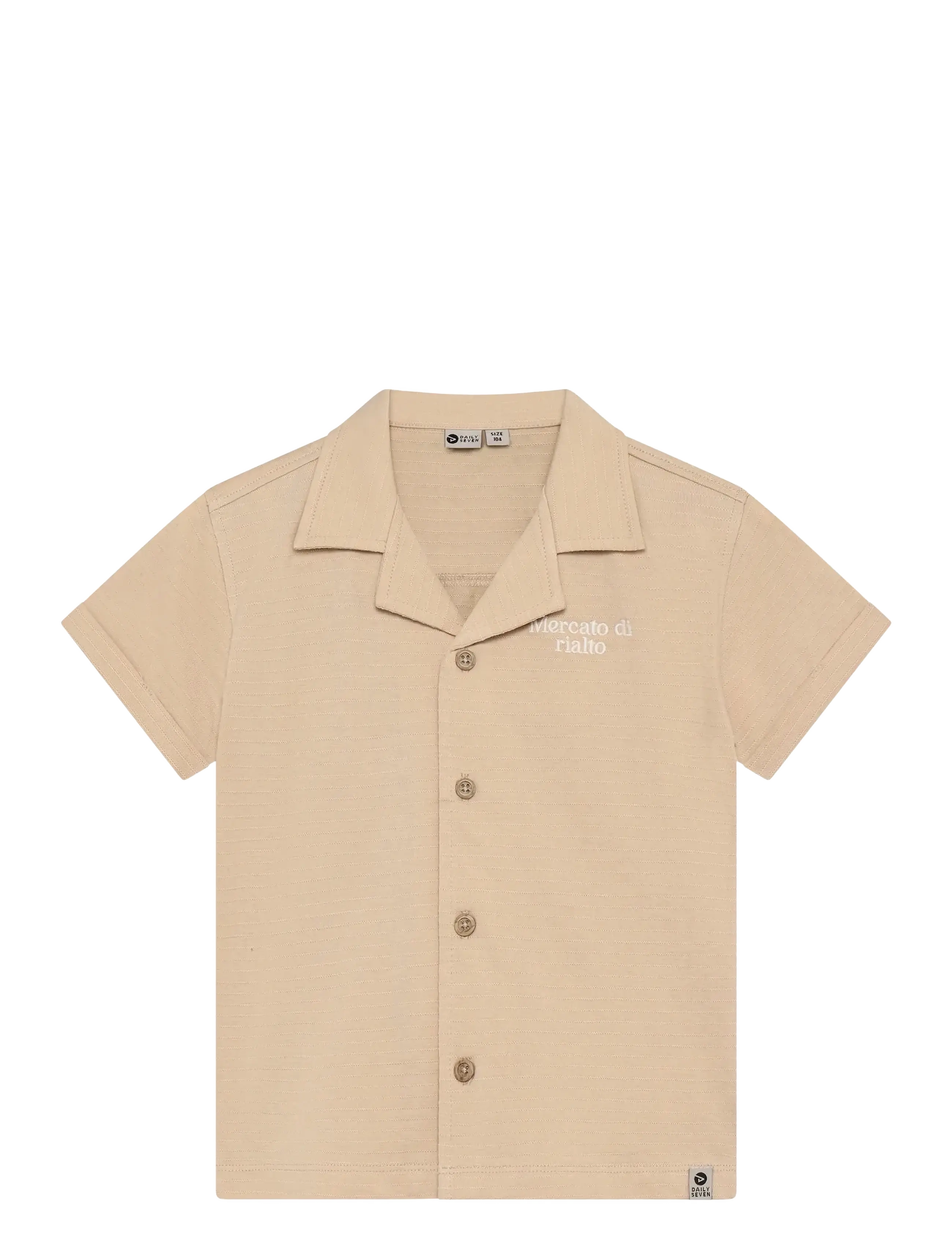 DAILY 7 T-Shirt Fancy Polo Beige - 110 - Kinder