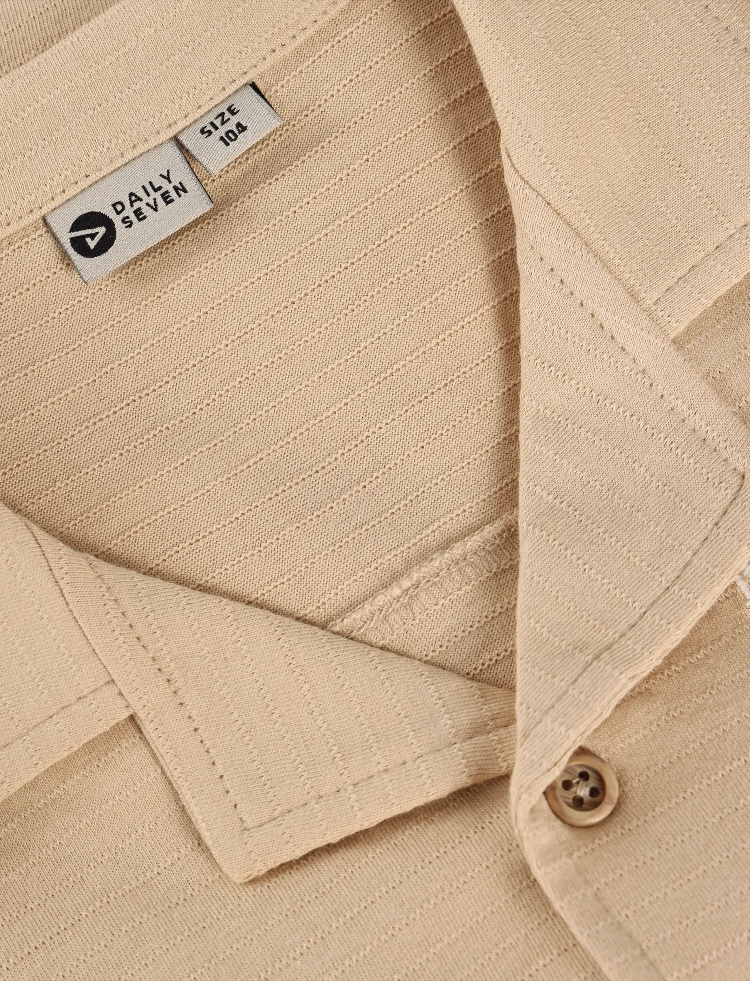 Daily 7 - T-shirt Fancy Polo - kortærmede skjorter - latte sand - 3