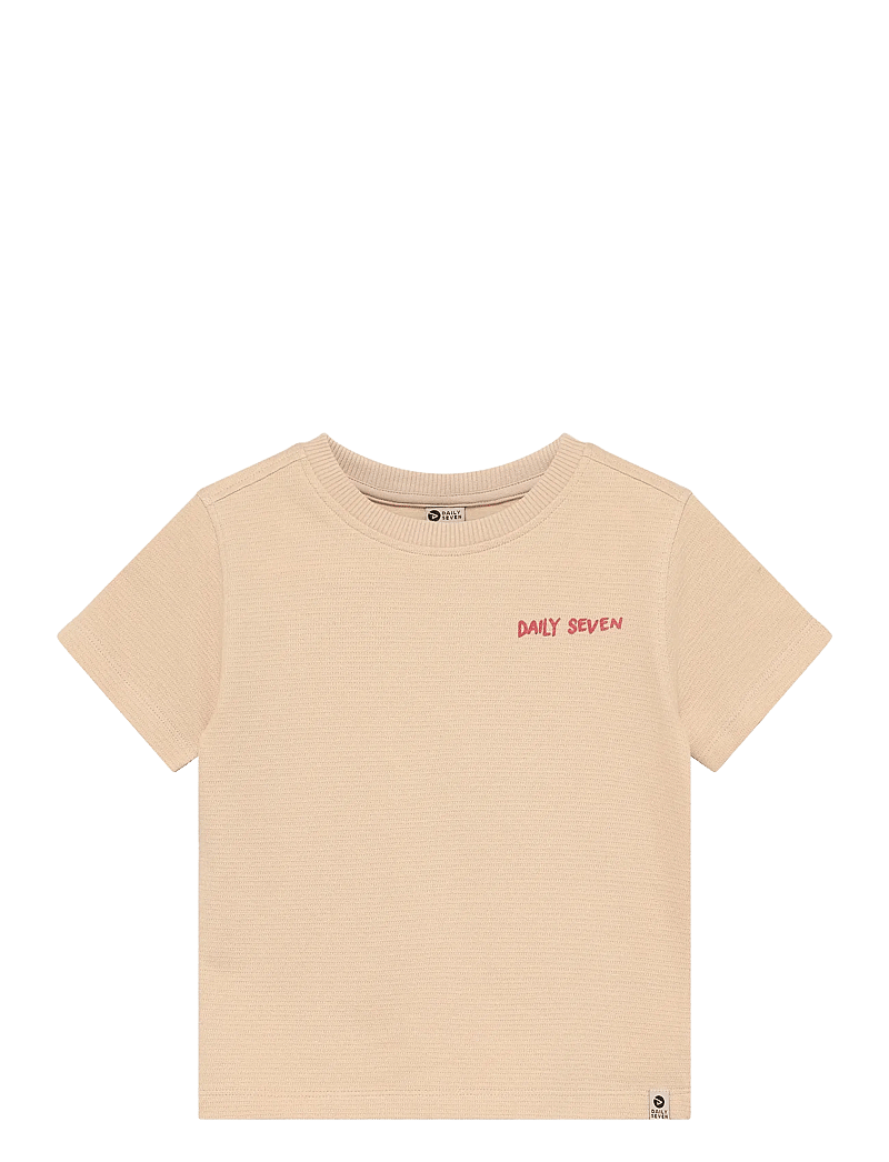 Daily 7 - T-shirt Backprint - lühikeste varrukatega - latte sand - 1