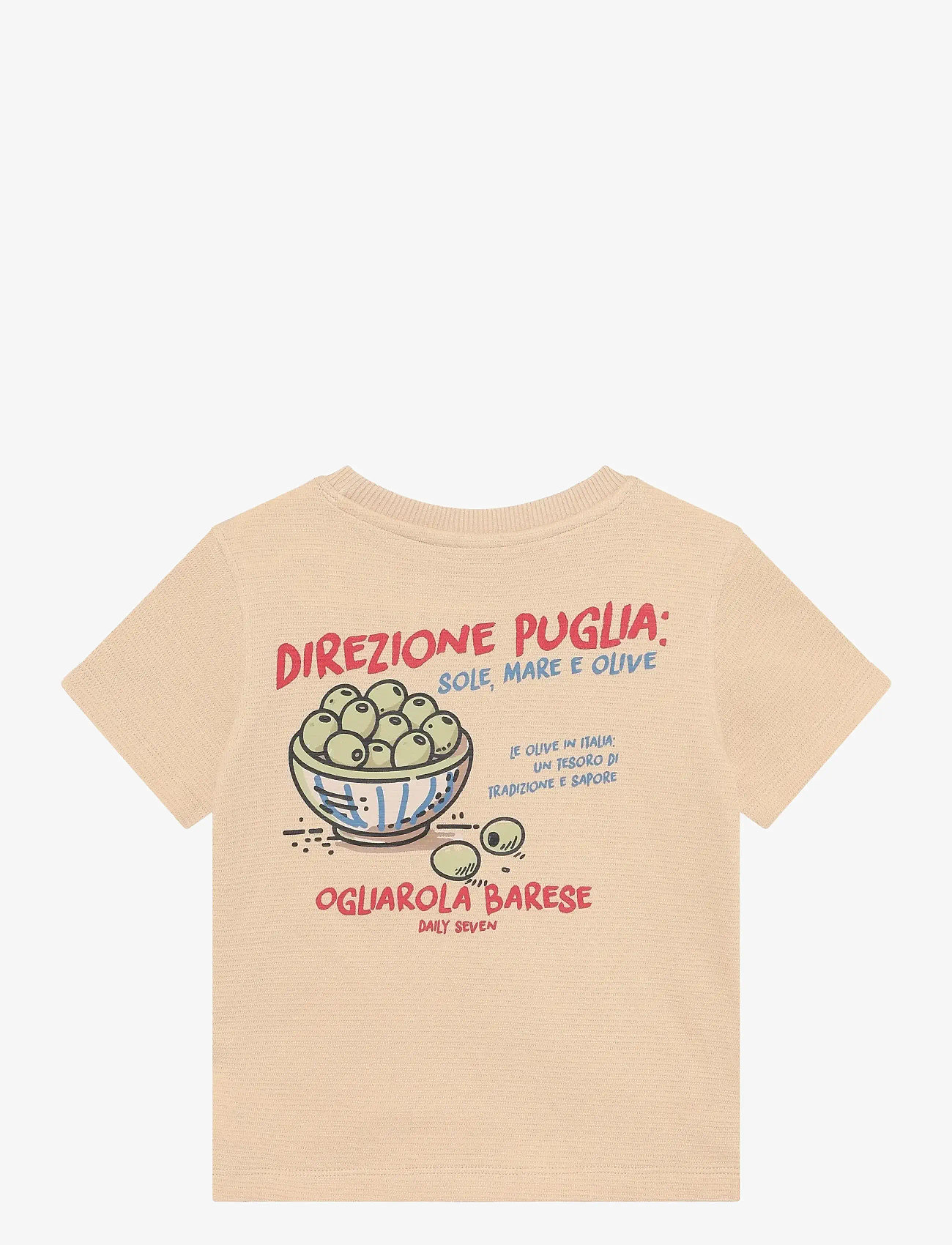 Daily 7 - T-shirt Backprint - lühikeste varrukatega - latte sand - 2