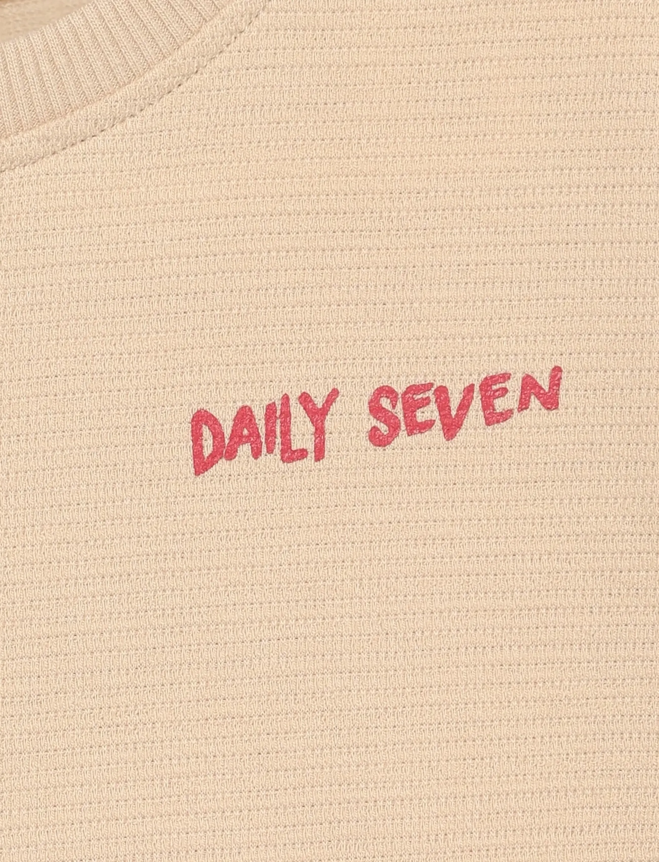 Daily 7 - T-shirt Backprint - t-shirts - latte sand - 4