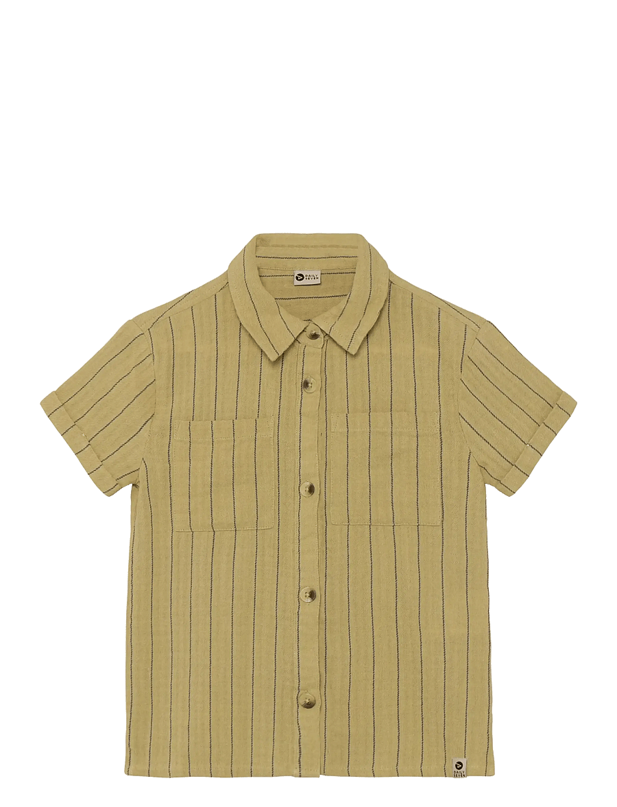 Daily 7 - Shirt Small Stripe - lühikeste varrukatega särgid - pale olive green - 1