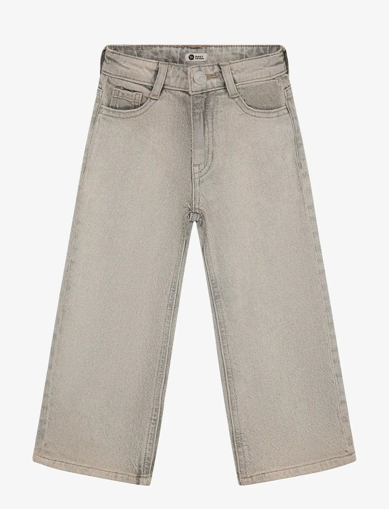Daily 7 - Denim Wide Fit - hosen mit weitem bein - used grey denim - 1