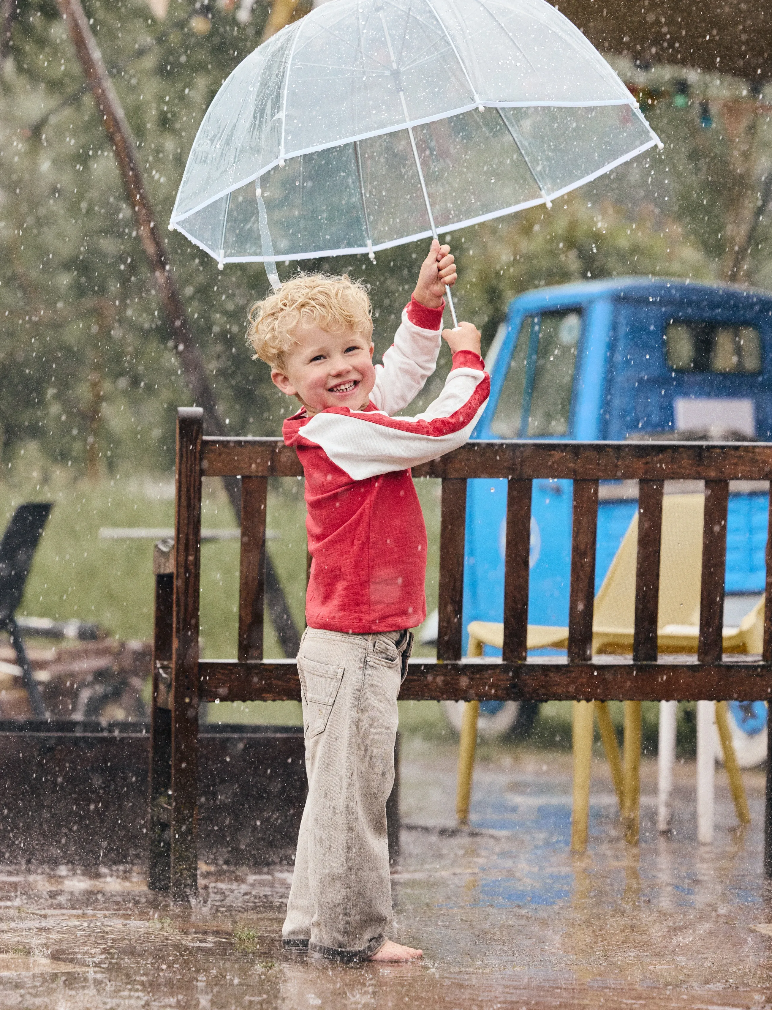 Daily 7 Denim Wide Fit - Underdele - USED GREY DENIM / grey