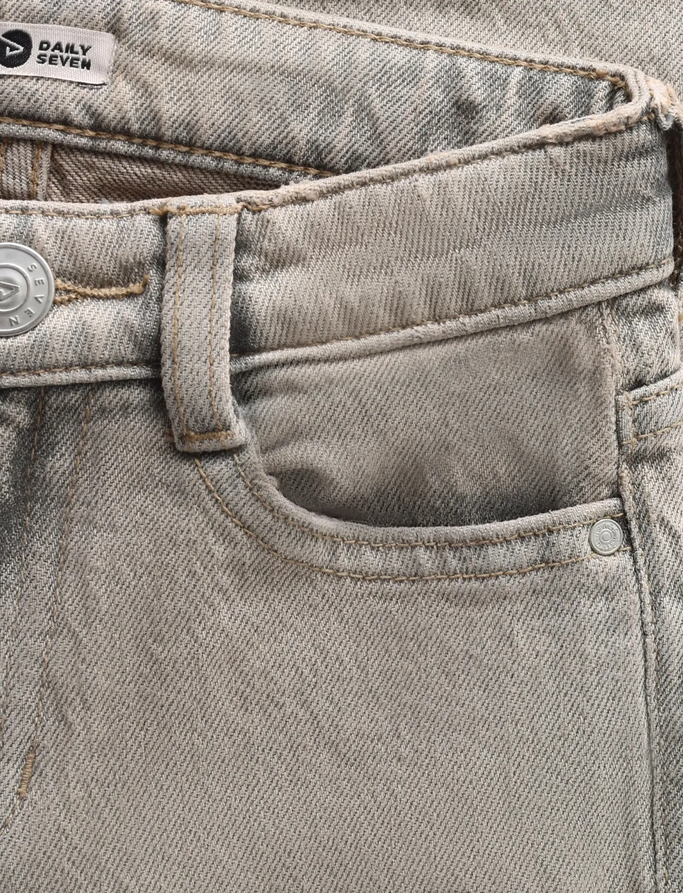 Daily 7 - Denim Wide Fit - wide leg jeans - used grey denim - 3
