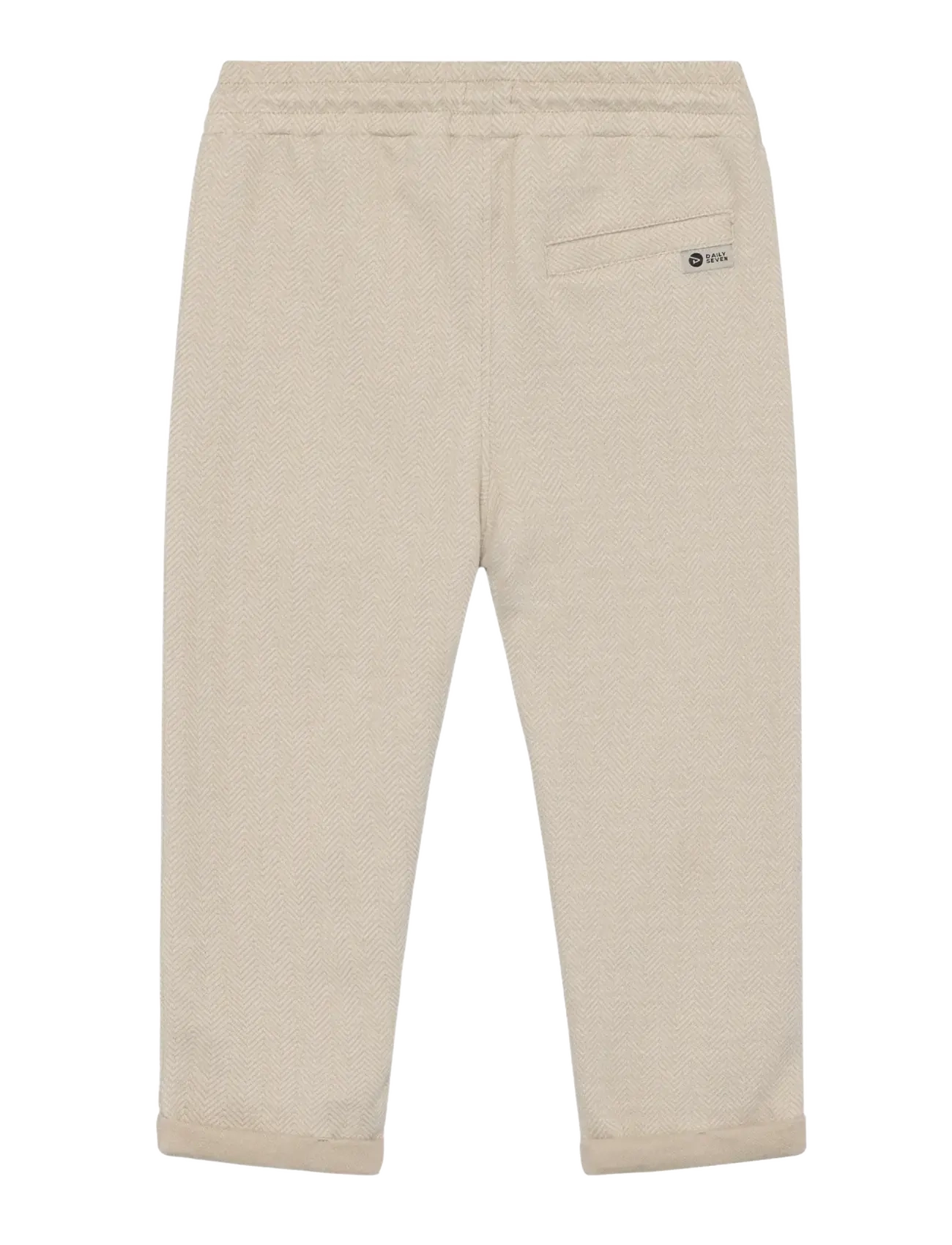 Daily 7 - Herringbone Pants - mjukisbyxor - latte sand - 1