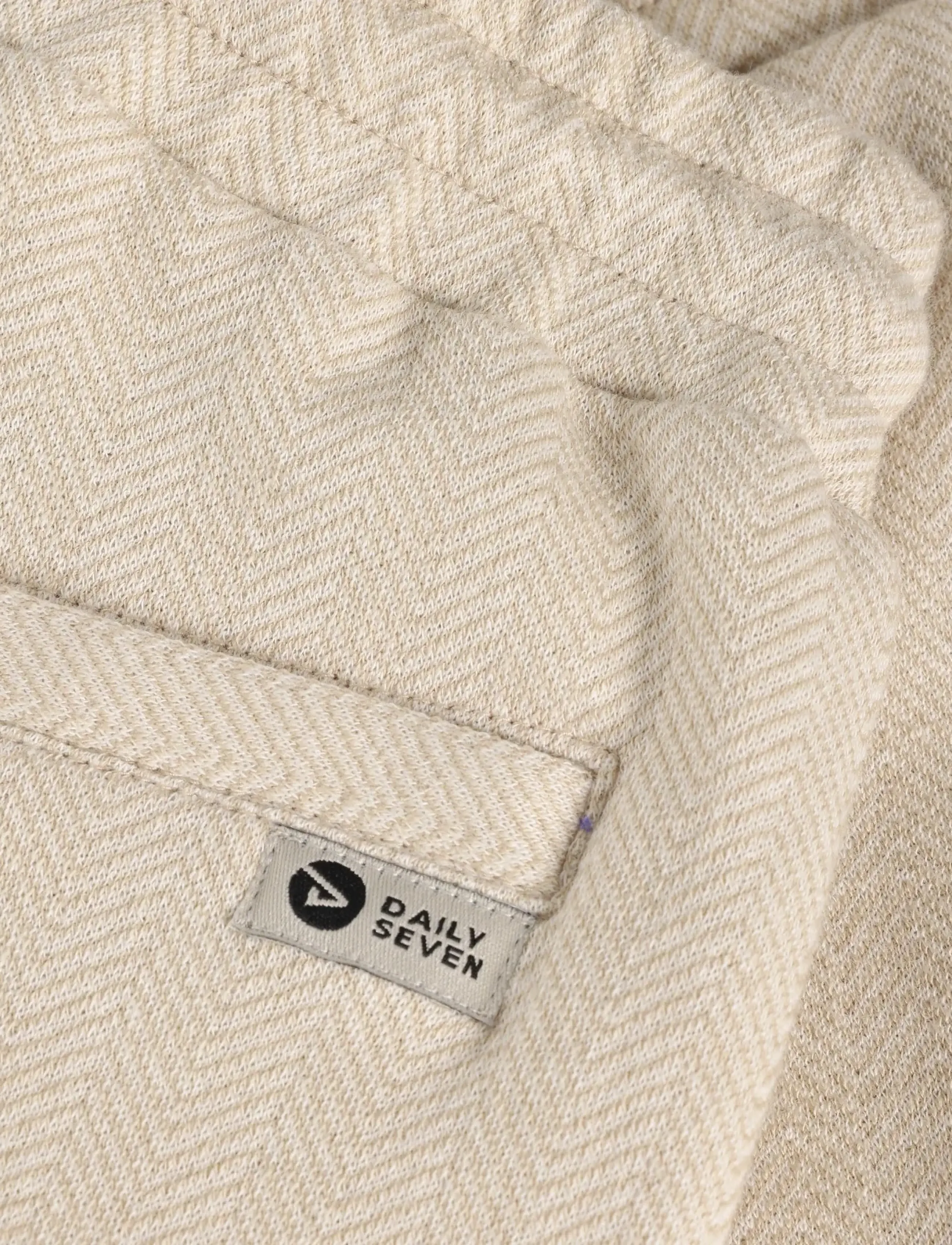 Daily 7 - Herringbone Pants - mjukisbyxor - latte sand - 2