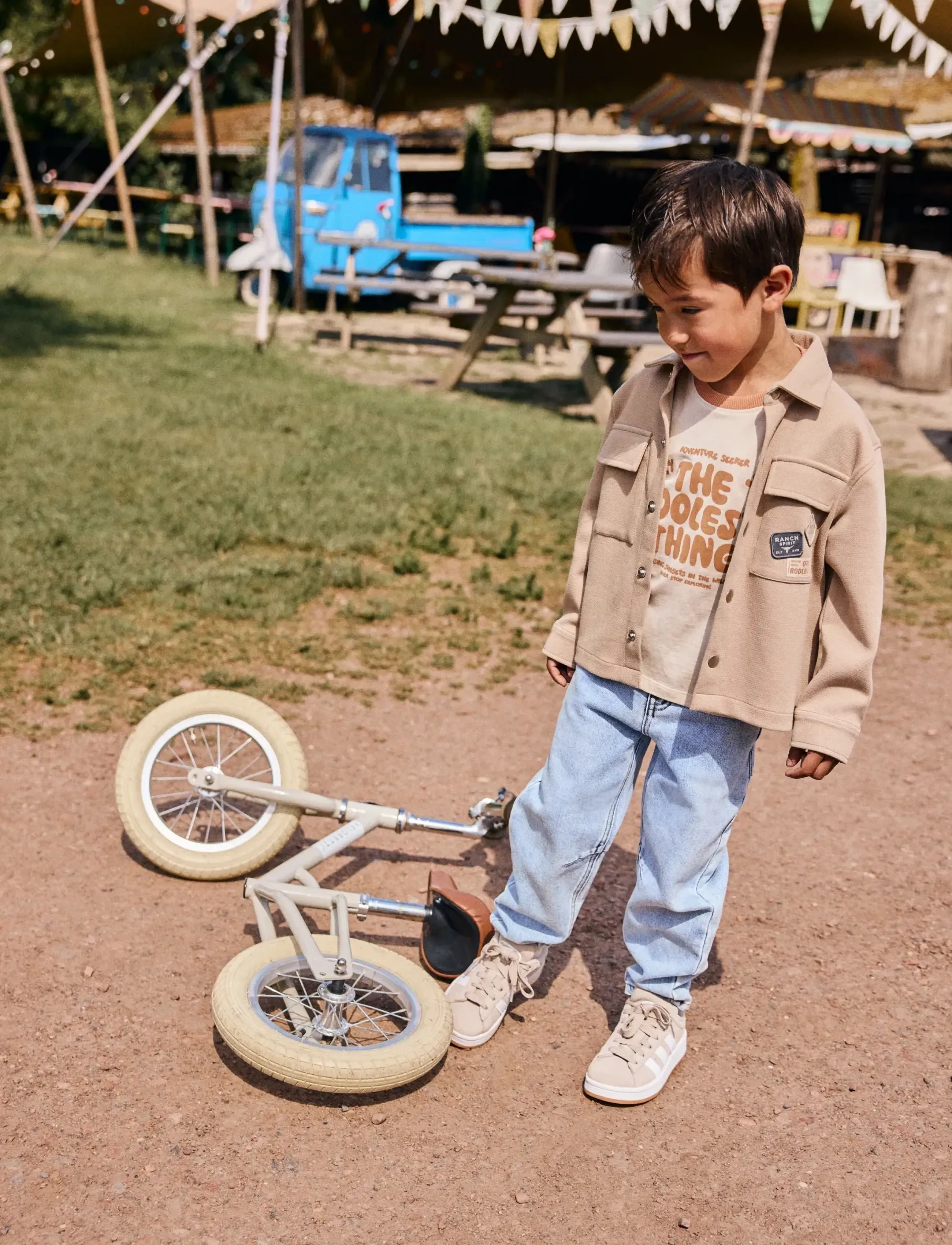 Daily 7 Shirt Jacket Structure, 98, Jackets & Coats, Beige - Light Jackets, Kinder
