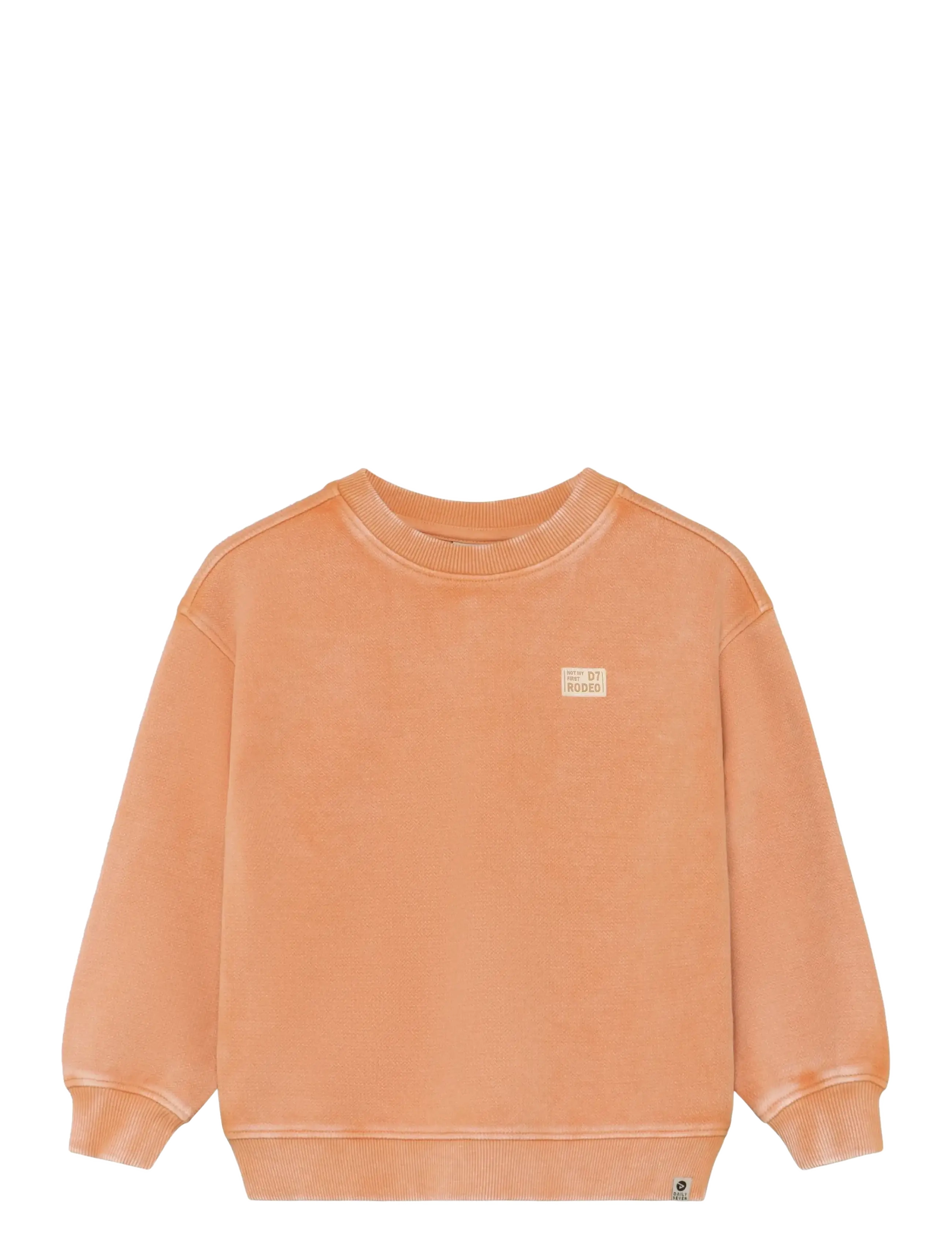 Daily 7 Oversized Sweater Backprint, Børn, Oversize Sweatshirt, Koral, Str: 116