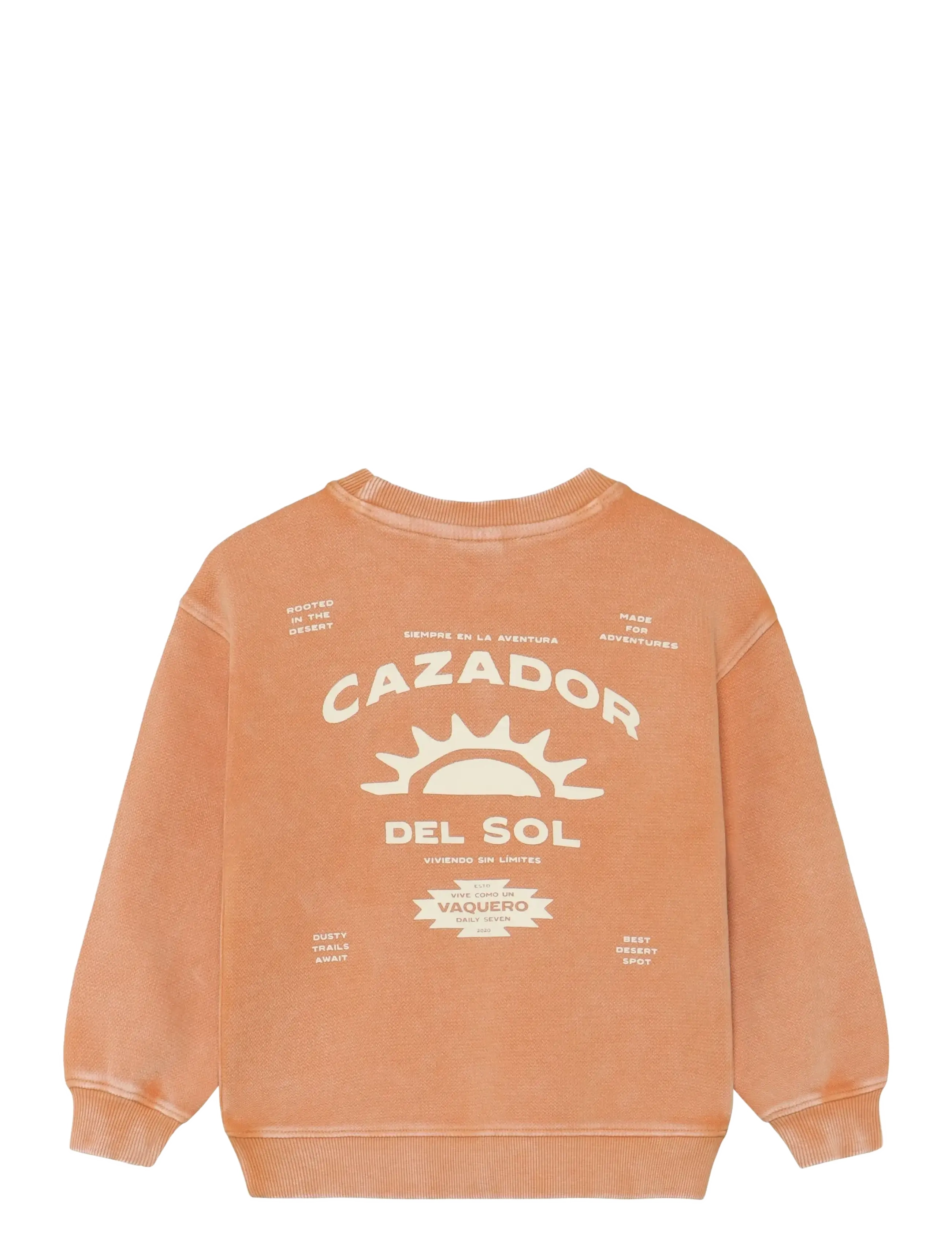 Daily 7 - Oversized Sweater Backprint - sandstone - 1