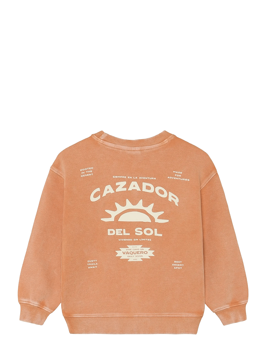 Daily 7 - Oversized Sweater Backprint - dressipluusid - sandstone - 1