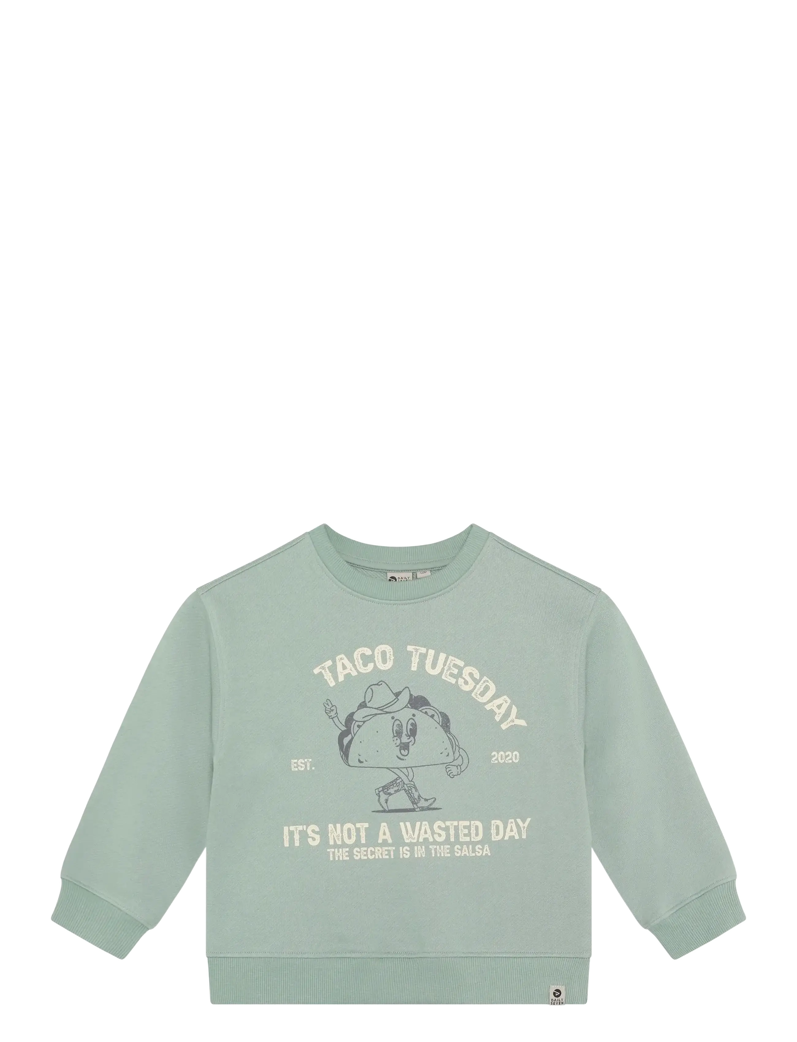 DAILY 7 Oversized Pullover Print Grün - 116 - Kinder