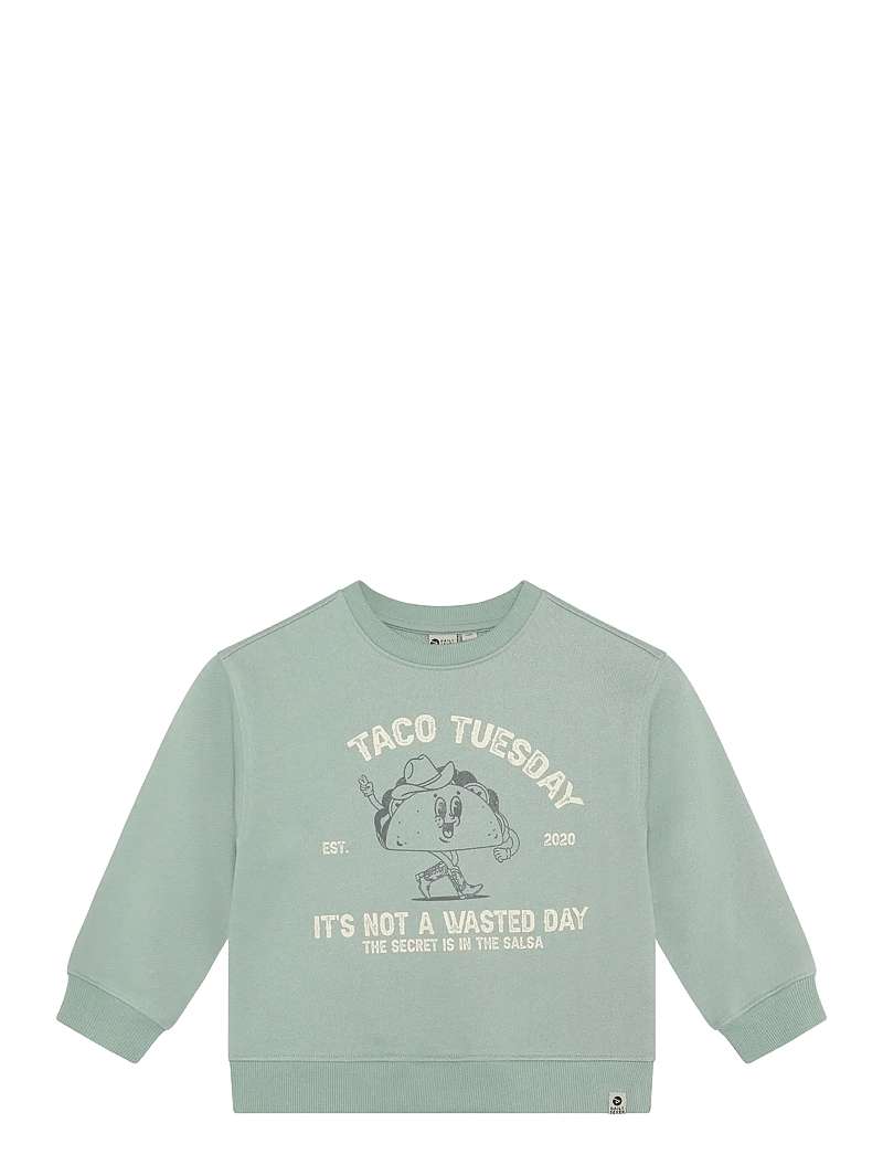 Daily 7 - Oversized Sweater Print - dressipluusid - green milieu - 1
