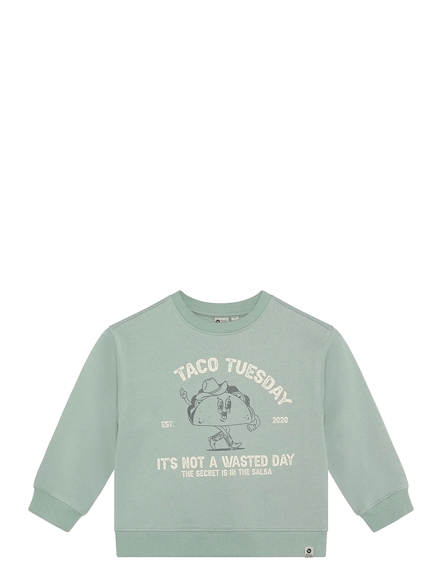 Daily 7 - Oversized Sweater Print - sweatshirts - green milieu - 1