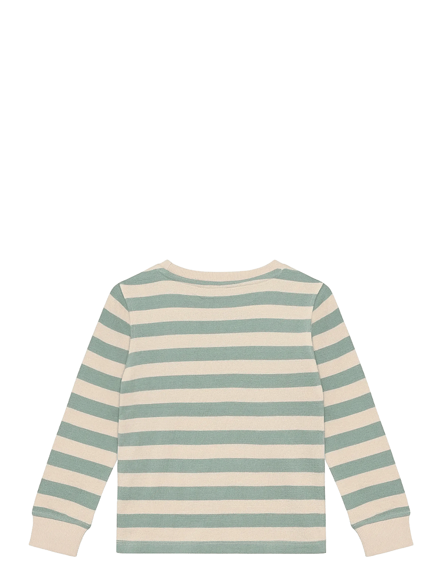 Daily 7 - T-shirt Longsleeve Stripe - long-sleeved t-shirts - green milieu - 2