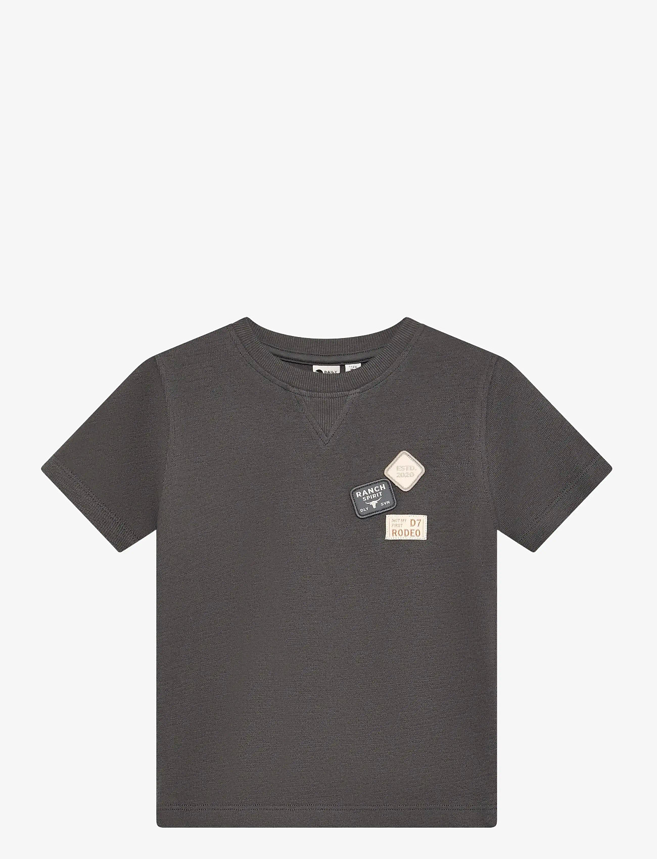 Daily 7 - T-shirt Basic Badge - kortärmade t-shirts - thunderstorm - 1