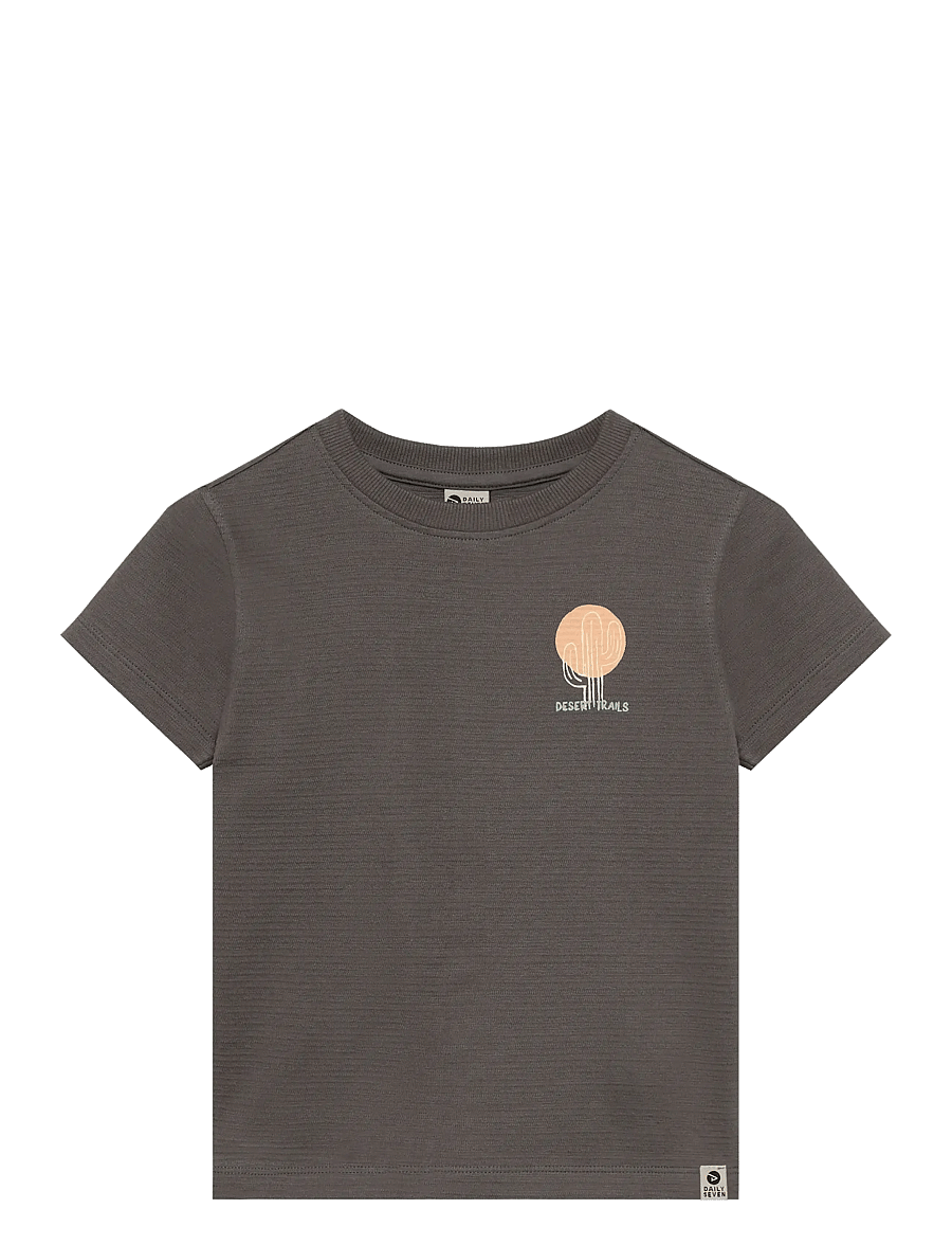 Daily 7 - T-shirt Structure Print - kortermede t-skjorter - thunderstorm - 0