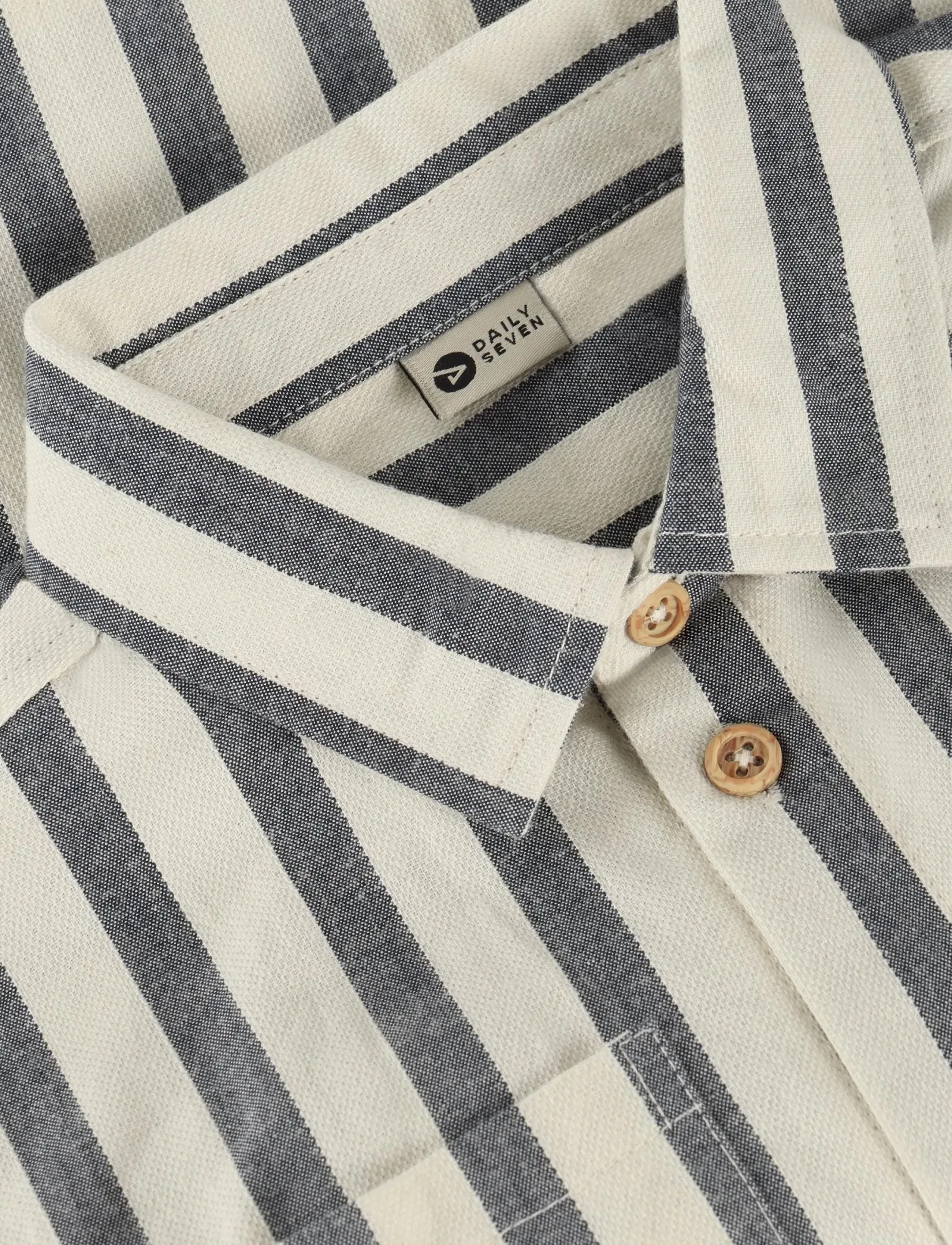 Daily 7 - Shirt Stripe Cotton - koszule z krótkim rękawem - thunderstorm - 3