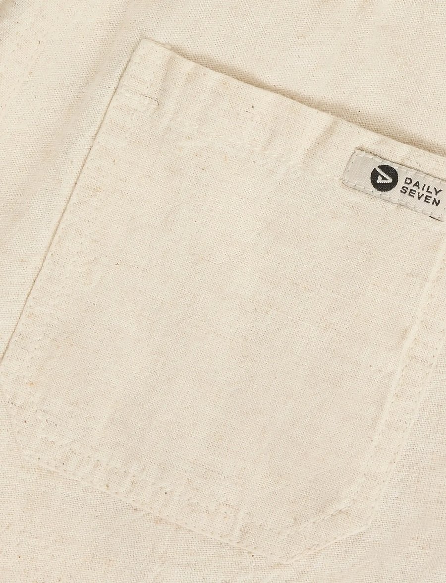 Daily 7 - Linen Short - casual shorts - sandshell - 5
