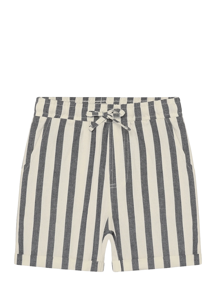 Daily 7 - Cotton Stripe Shorts - vabaaja lühikesed püksid - thunderstorm - 1