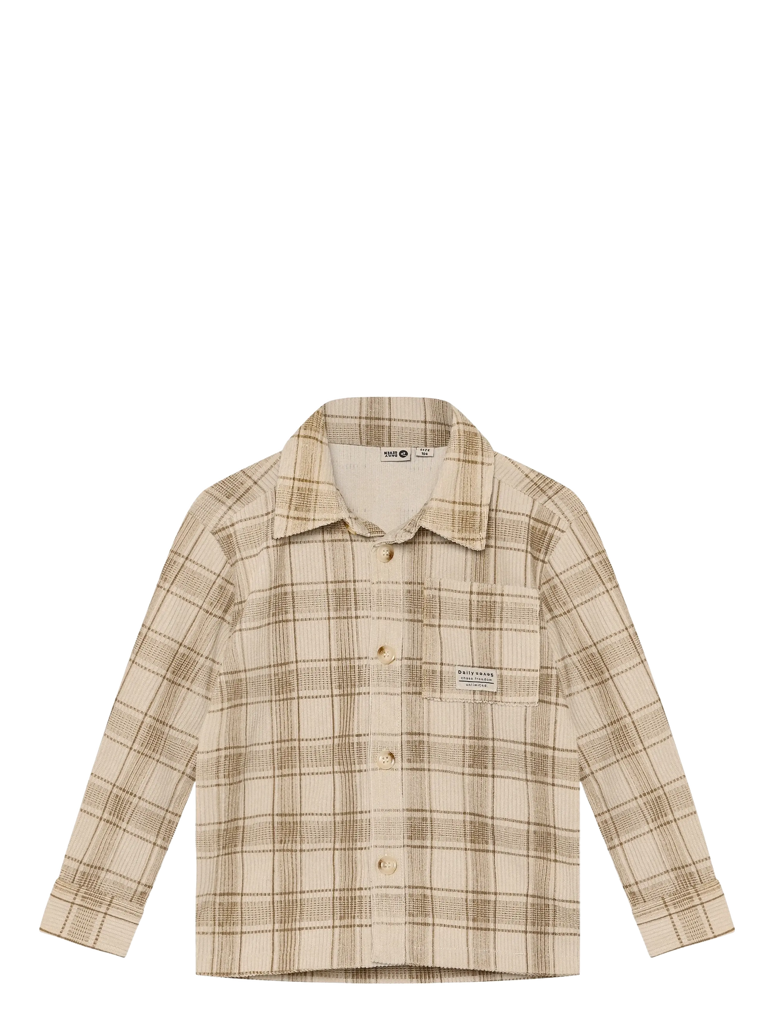Daily 7 Fancy Check Shirt - Daily 7 - GINGER ROOT / beige