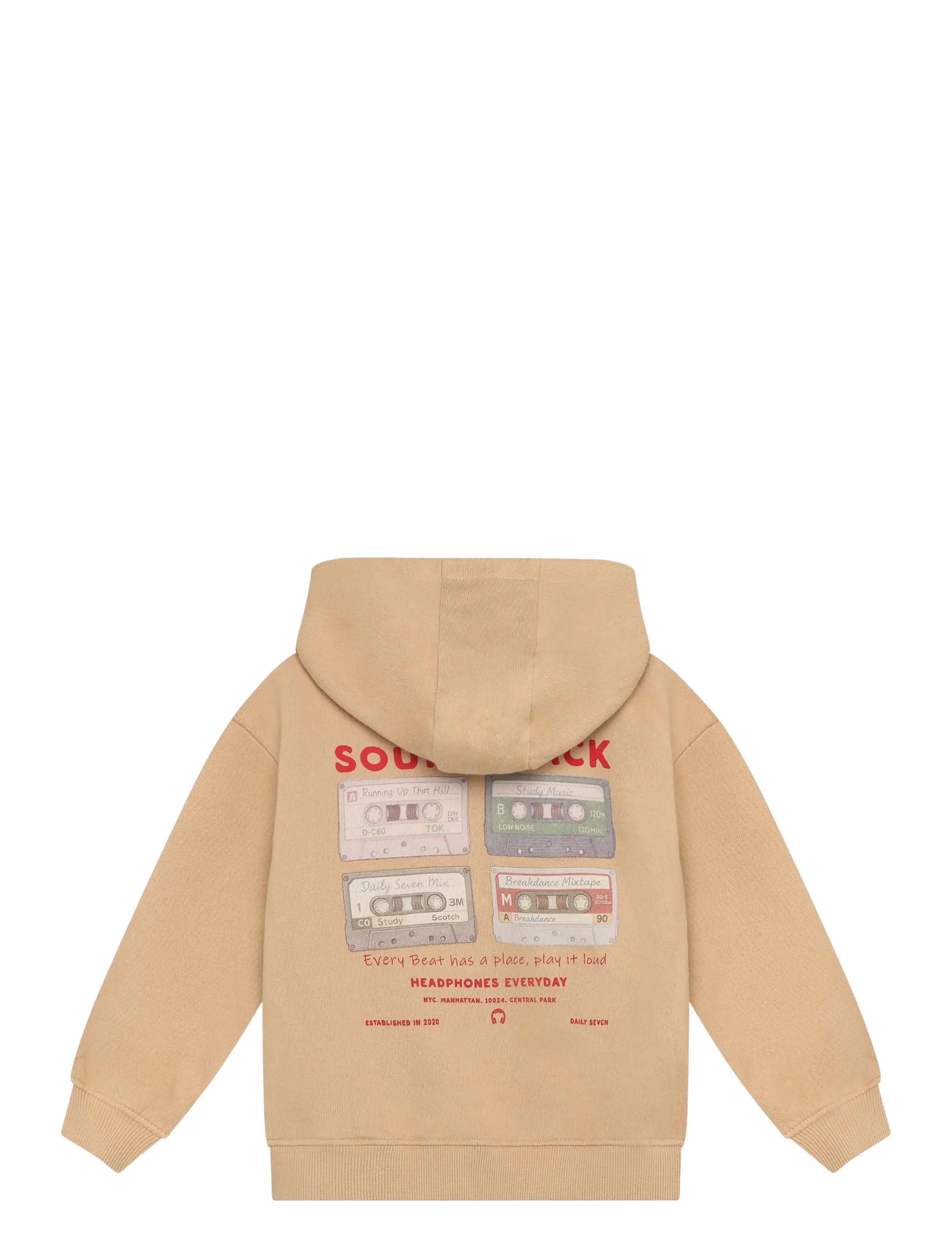 Daily 7 - Hoodie Zipperjacket Backprint - kapuzenpullover - ginger root - 2