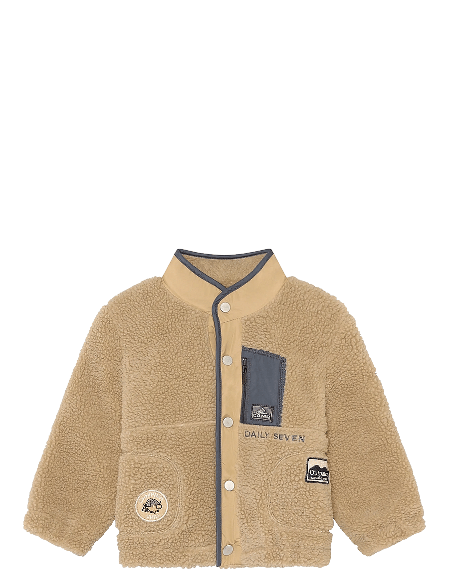 Daily 7 - Teddy Jacket - fleecejacken - sandshell - 1