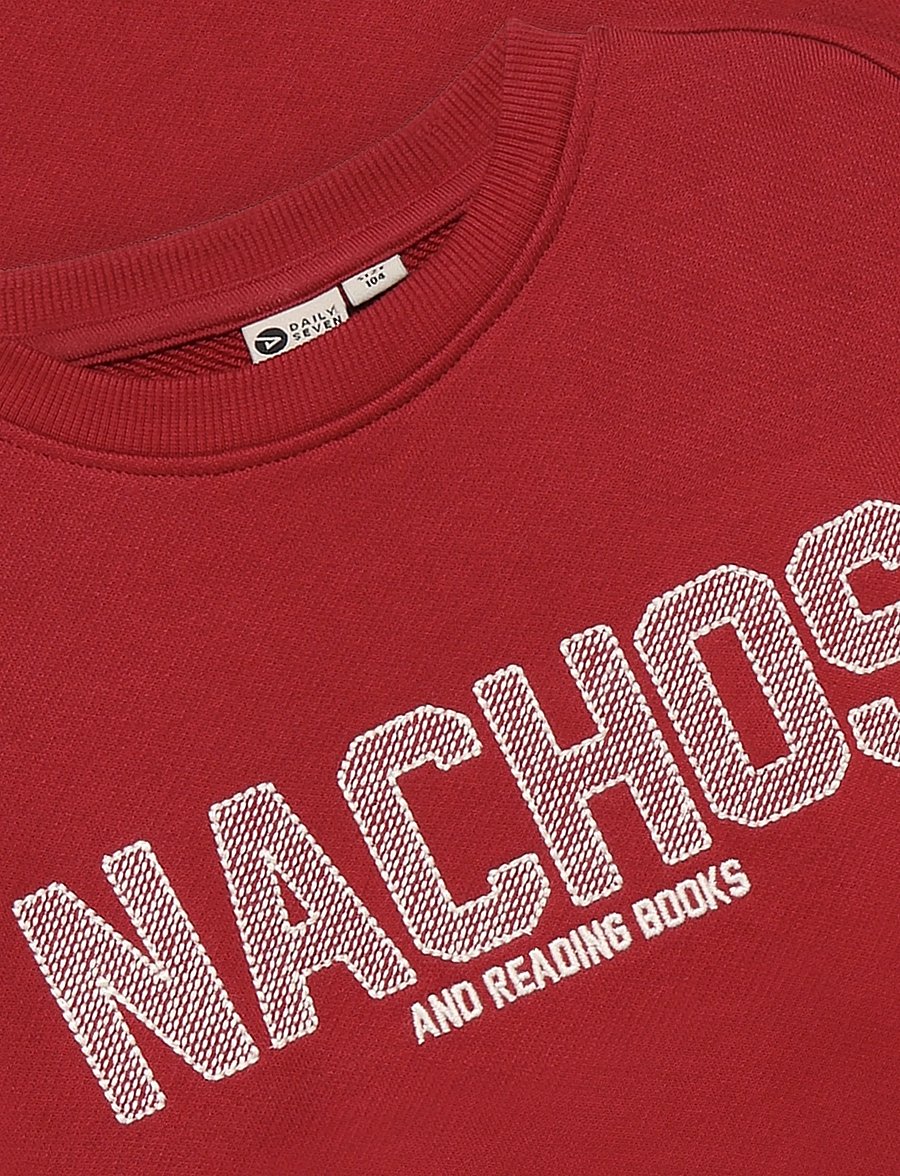 Daily 7 - Oversized Sweater Artwork - sweatshirts - rythmic red - 5