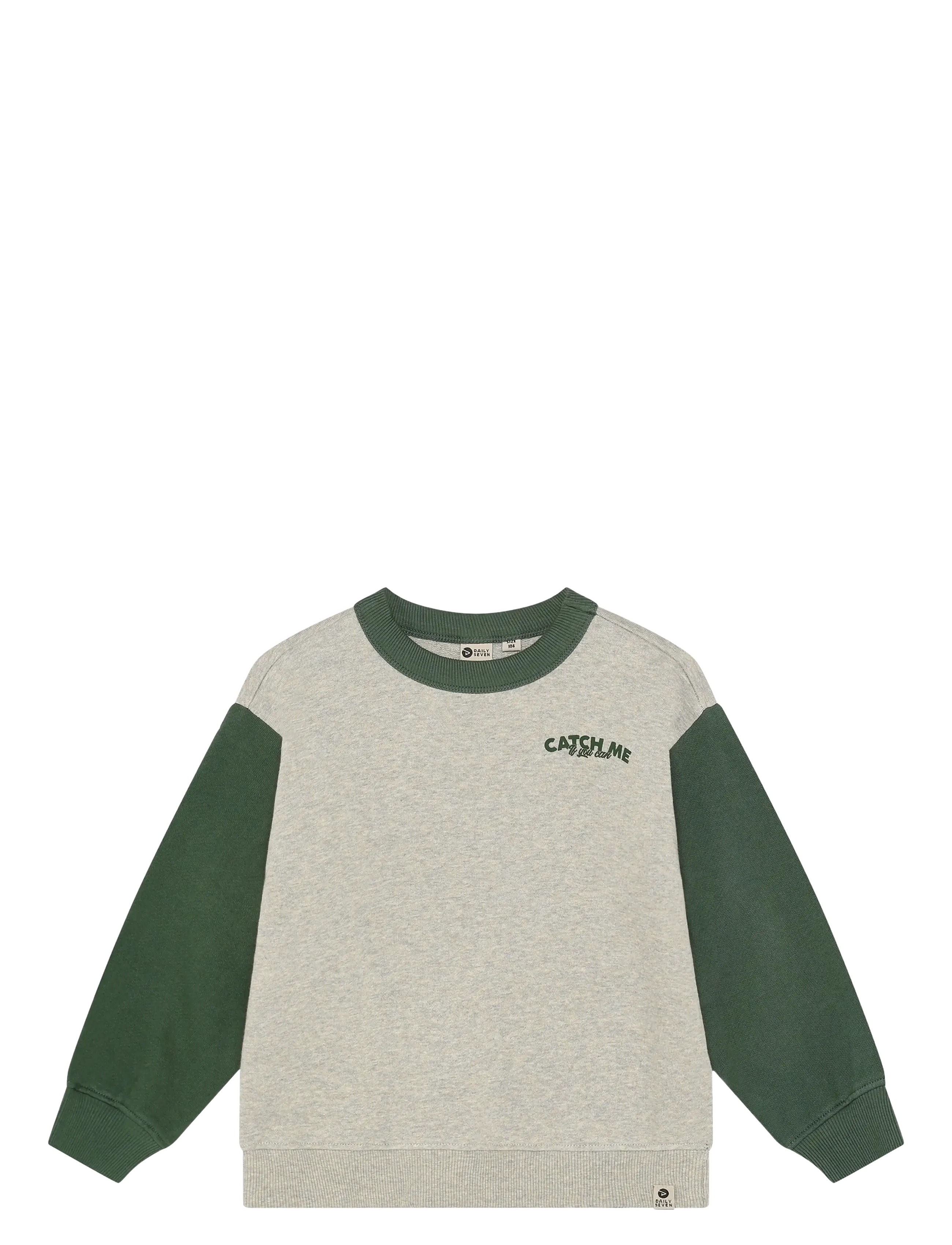 Daily 7 Oversized Sweater Print - Tagasi kooli - NATURAL MELANGE / grey