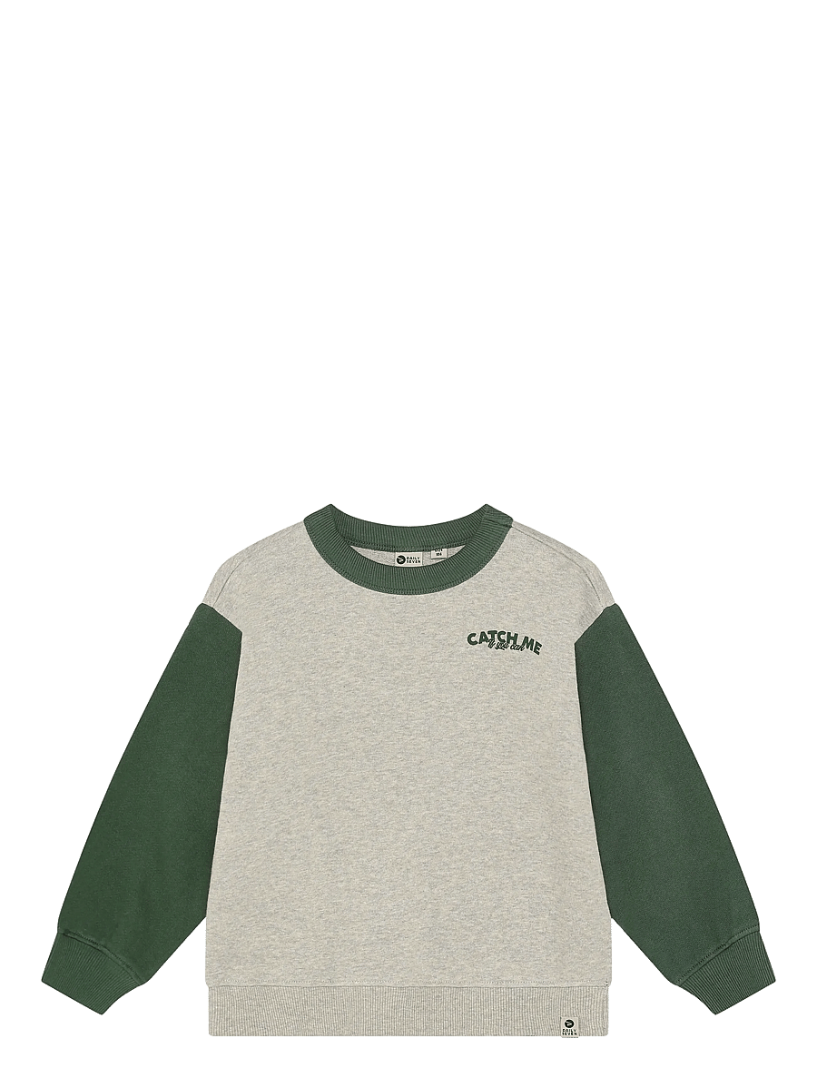 Daily 7 - Oversized Sweater Print - sweatshirts - natural melange - 1