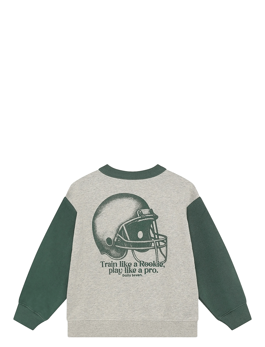 Daily 7 - Oversized Sweater Print - sweatshirts - natural melange - 2
