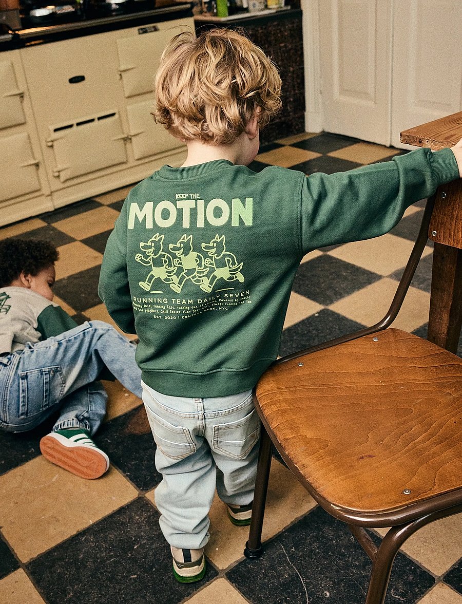 Daily 7 - Oversized Sweater Print - sweatshirts - natural melange - 3