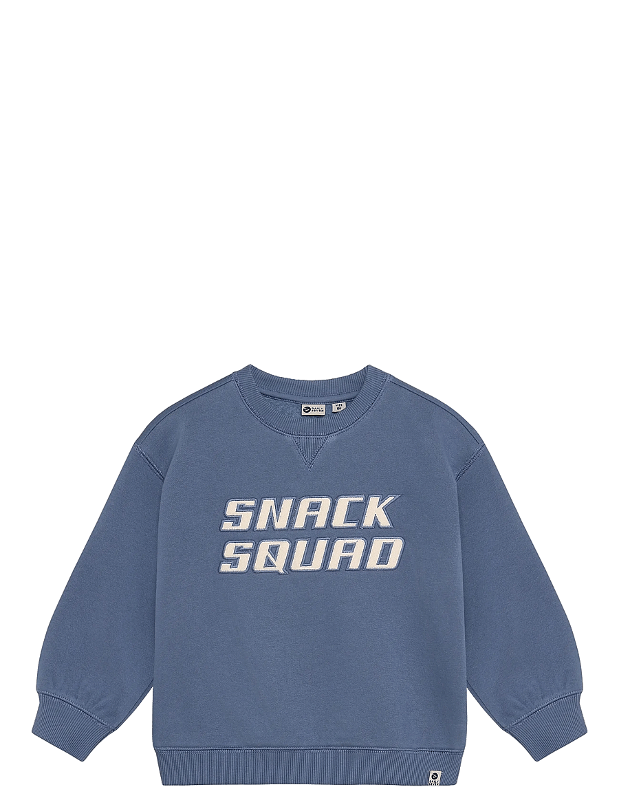 Daily 7 - Oversized Sweater Artwork - stickade tröjor - ash blue - 1